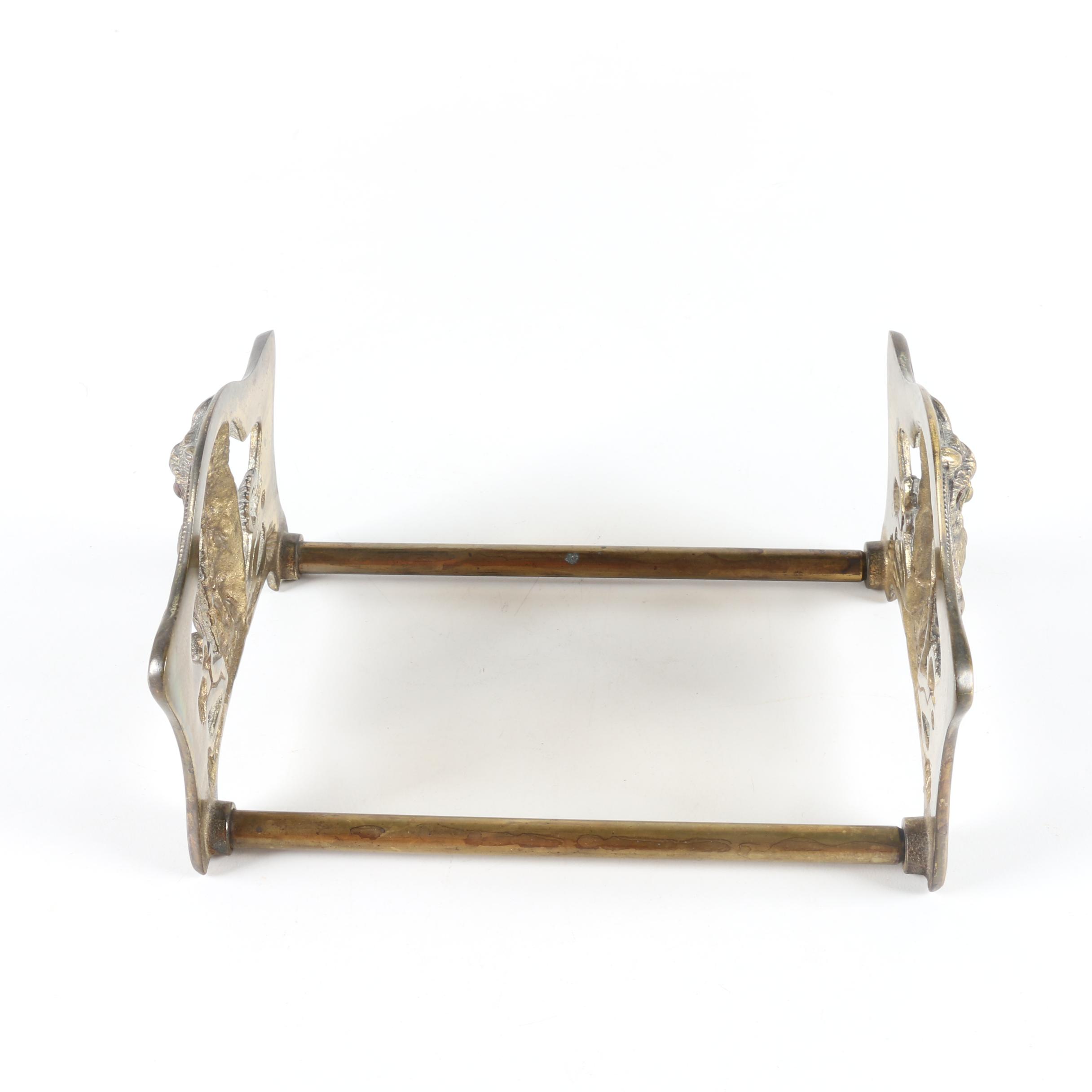 Art Nouveau Judd Brass Owl Telescoping Bookends