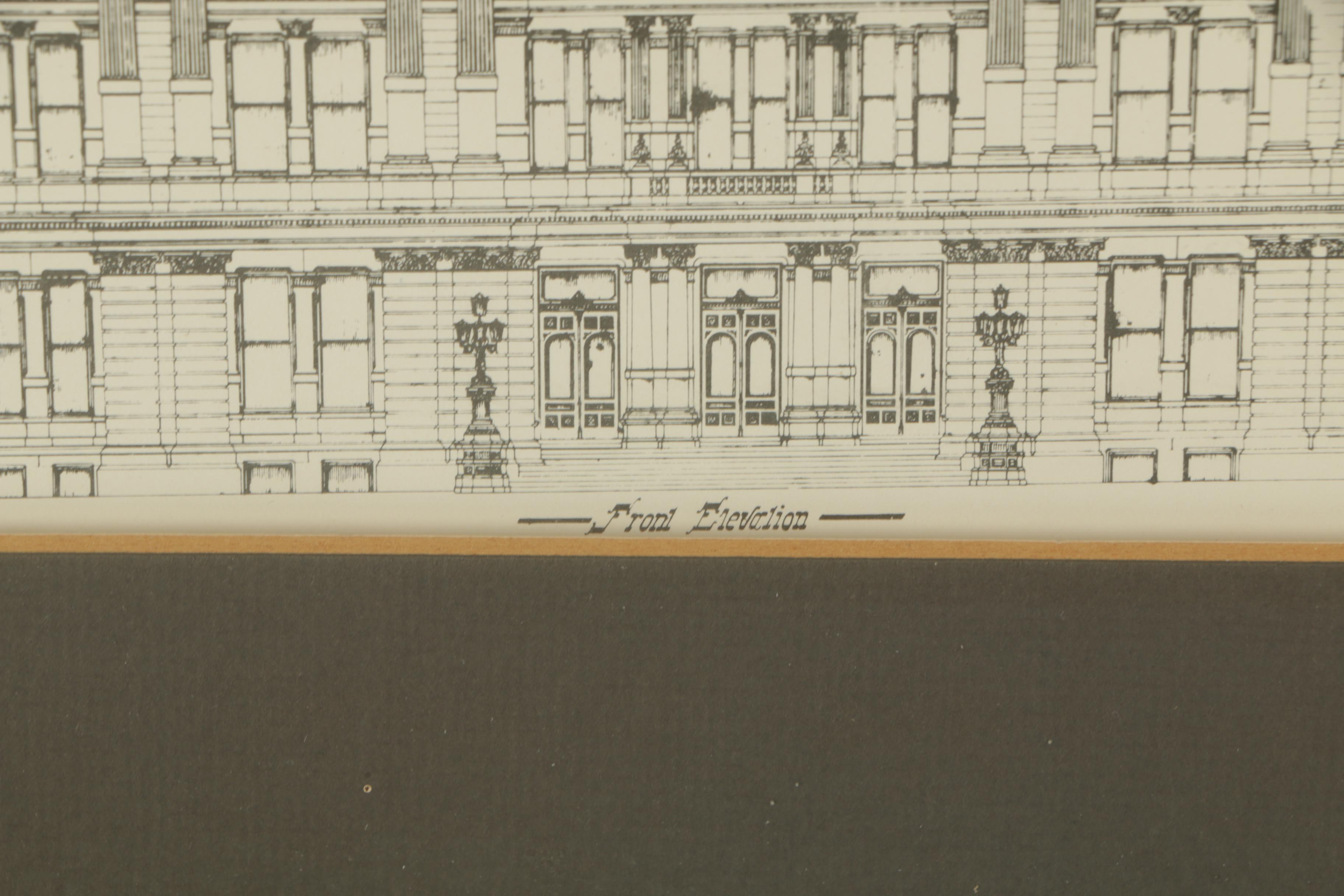 Lithograph on Paper of the Capitol Building