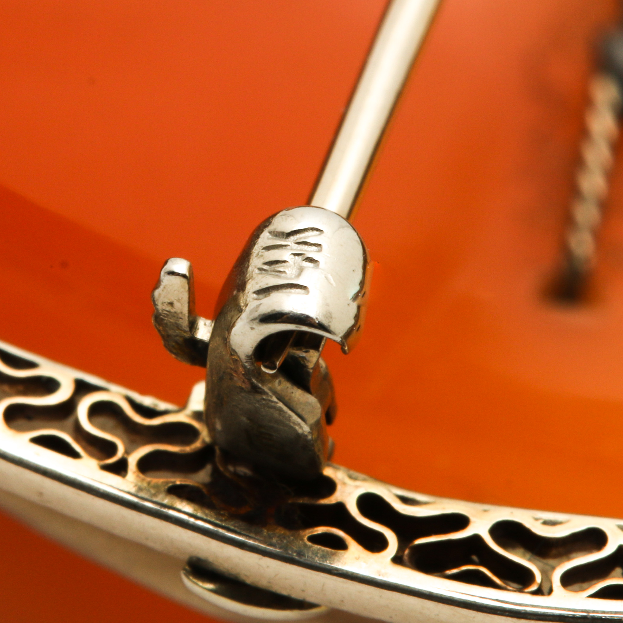 14K Yellow Gold Cameo Habille Diamond and Seed Pearl Converter Brooch