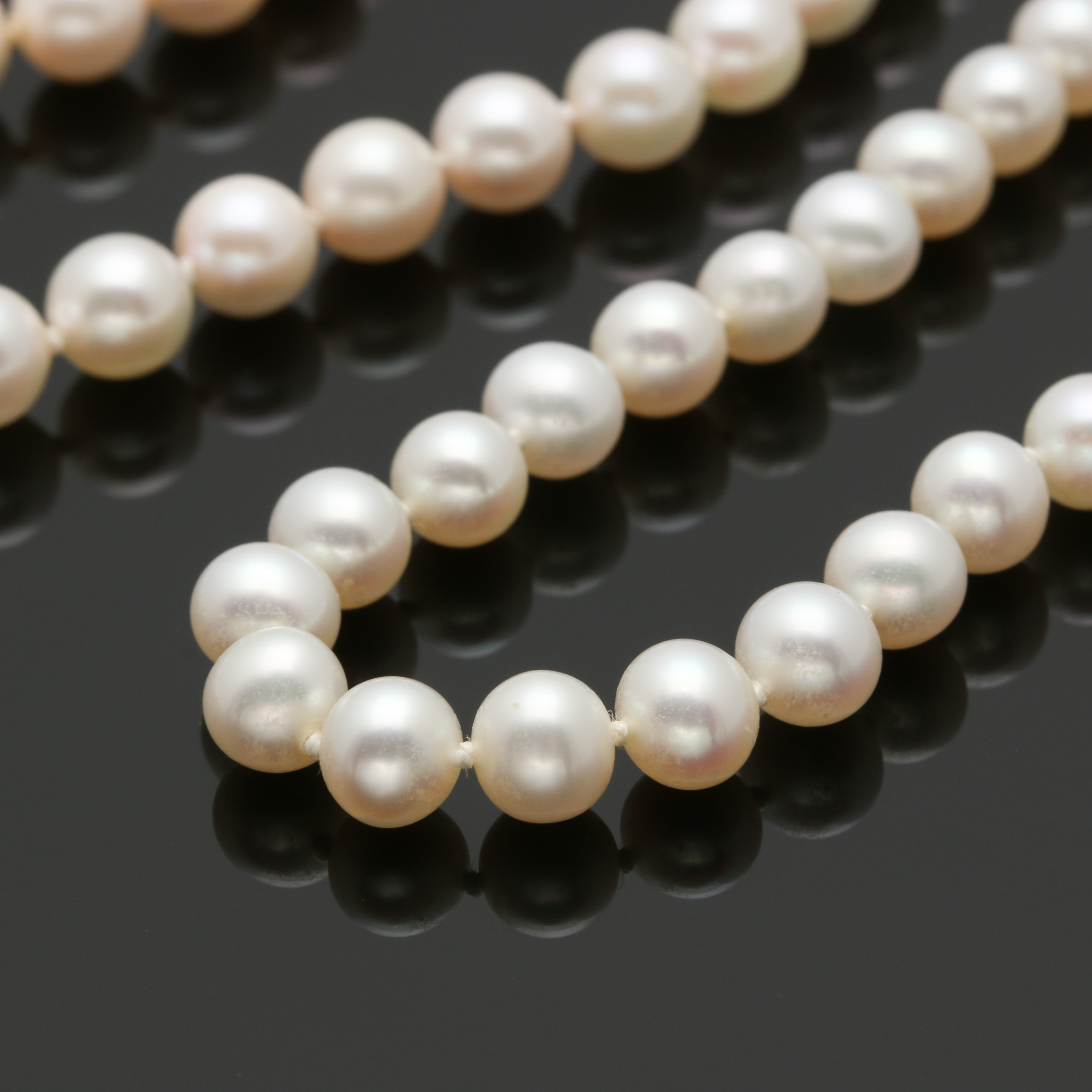 Assortment of Cultured Pearl Necklaces With 14K Yellow Gold Findings