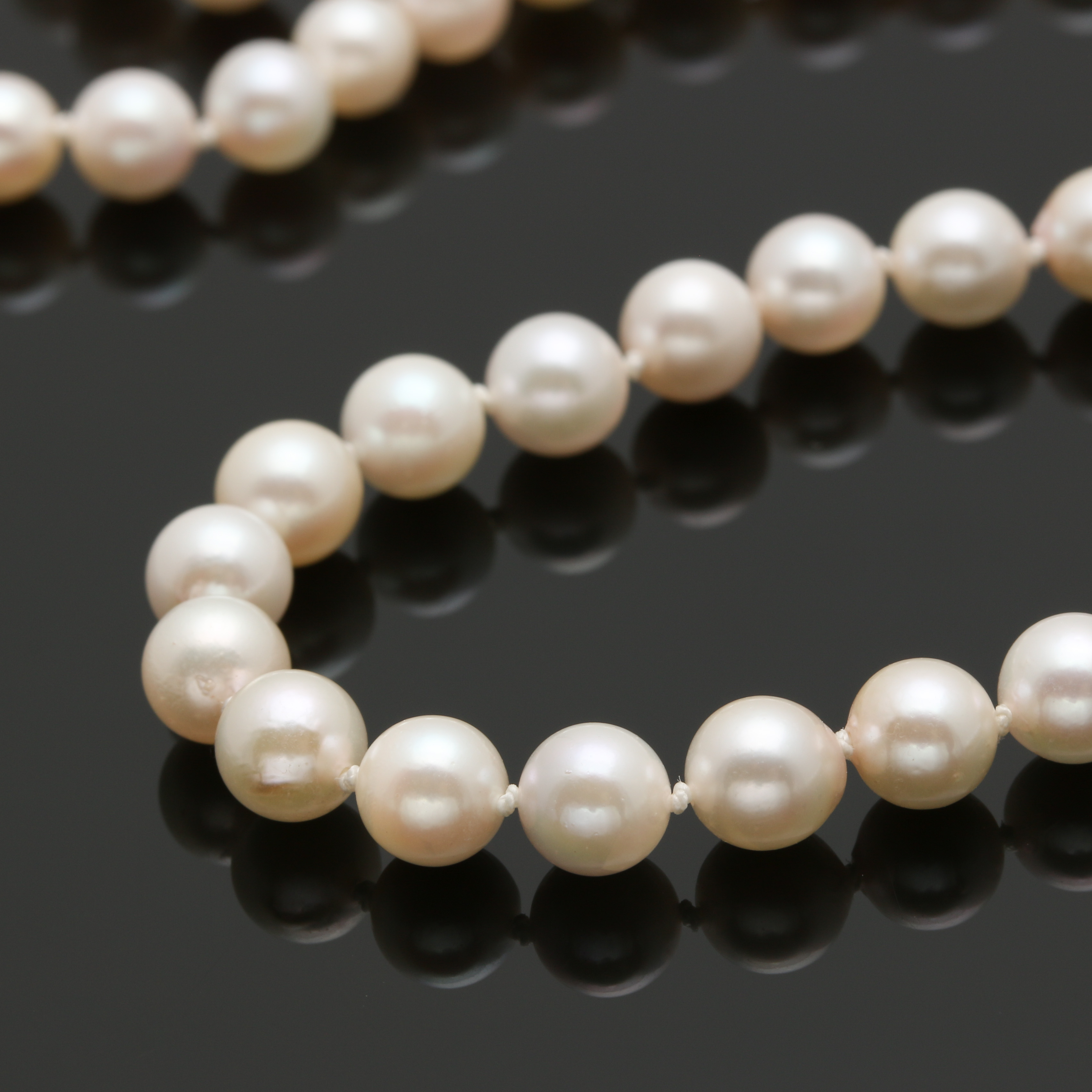 Assortment of Cultured Pearl Necklaces With 14K Yellow Gold Findings