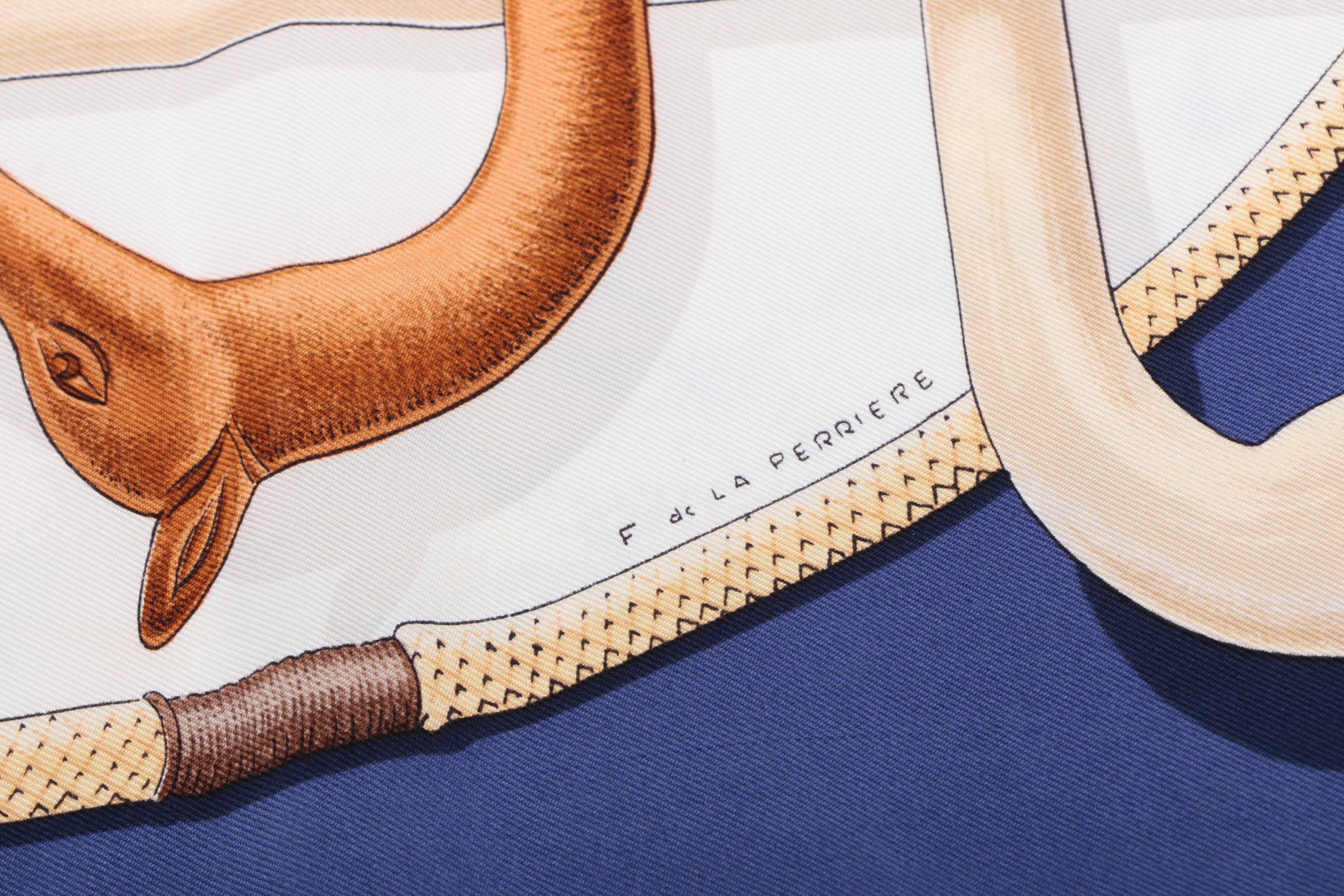 Hermès of Paris "Cannes & Pommeaux" Scarf