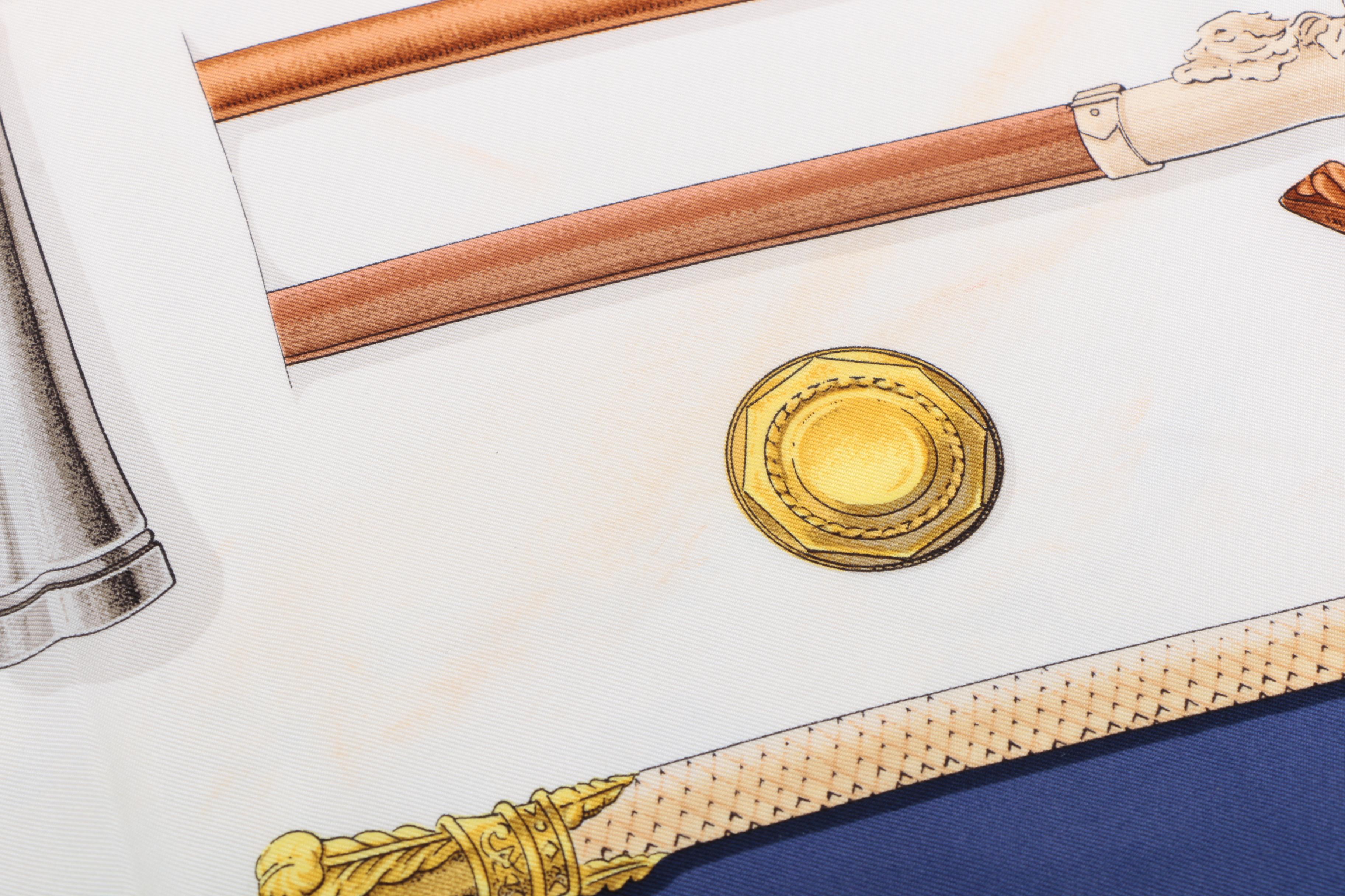 Hermès of Paris "Cannes & Pommeaux" Scarf