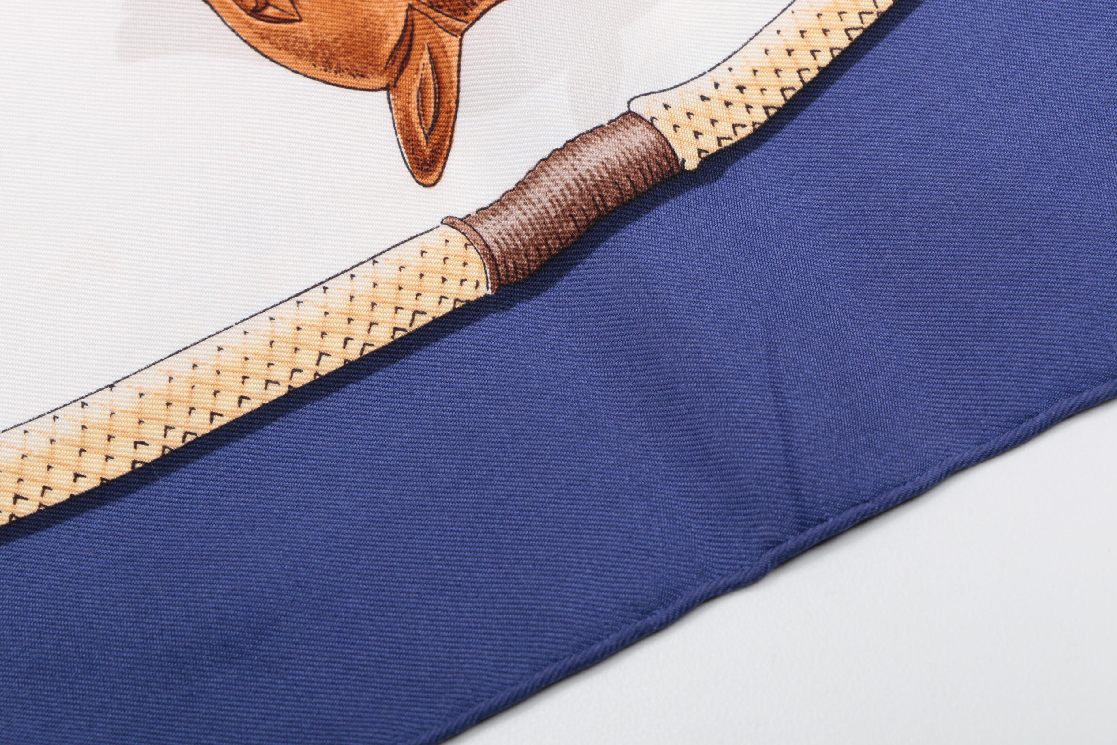 Hermès of Paris "Cannes & Pommeaux" Scarf