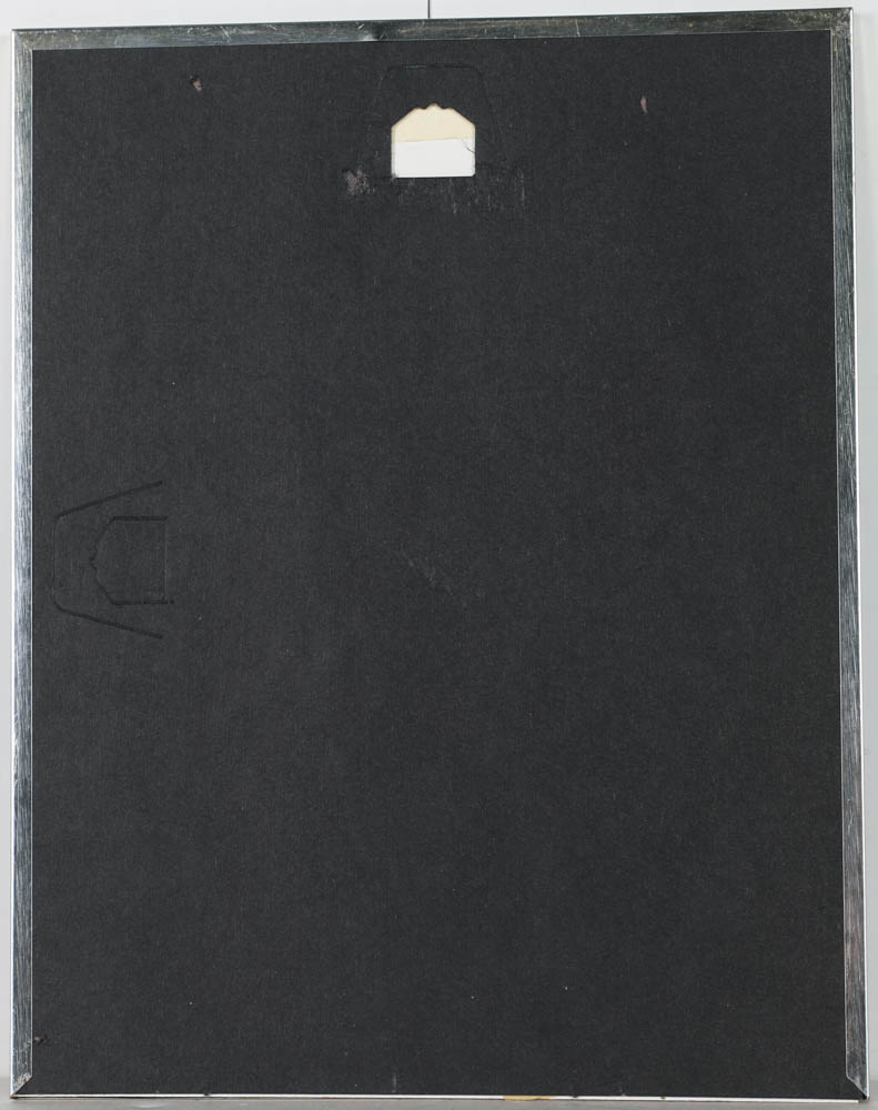 Signed Chester Gould Autograph and Reproduction Print on Paper of Dick Tracy