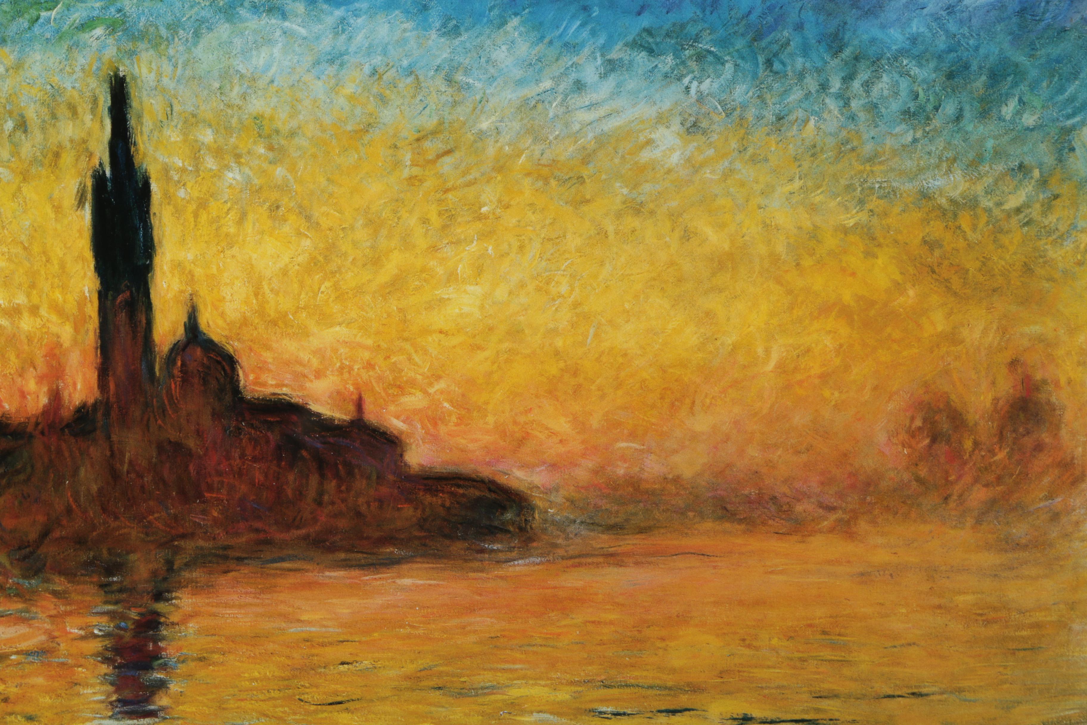 Reproduction Prints on Paper After Claude Monet Paintings