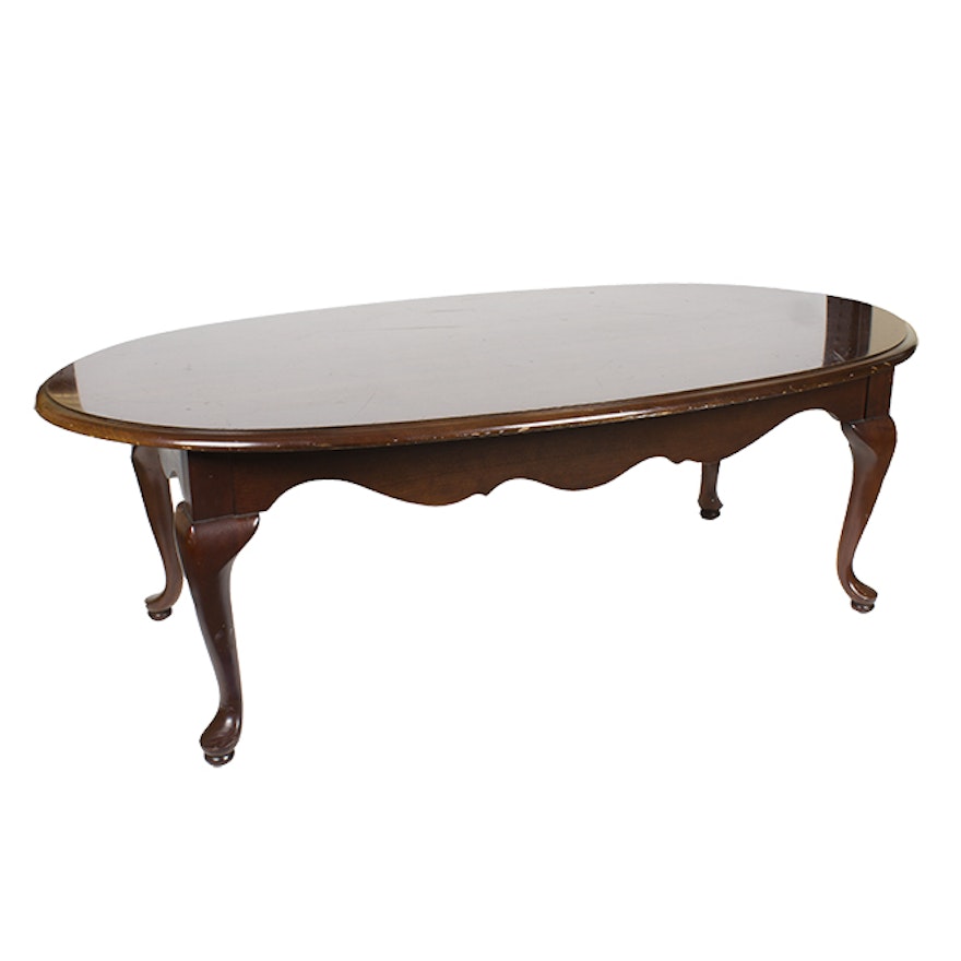 Queen Anne Style Cherry Coffee Table