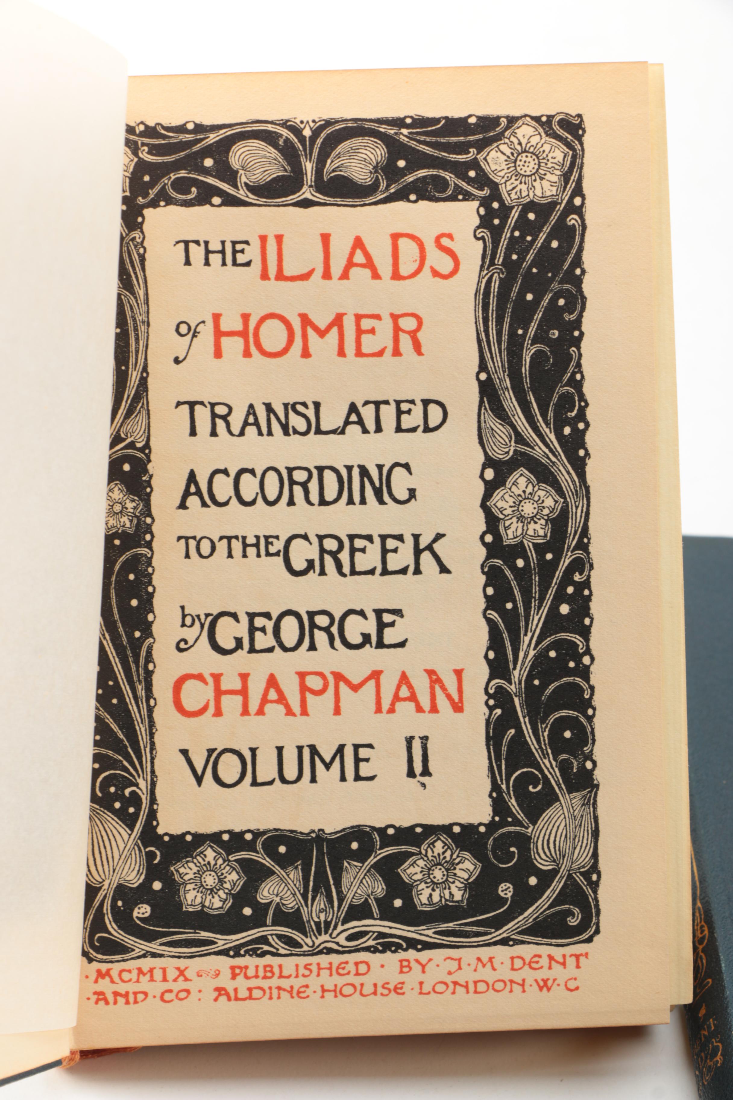 Five Assorted Translations of "The Iliad" and "The Odyssey"