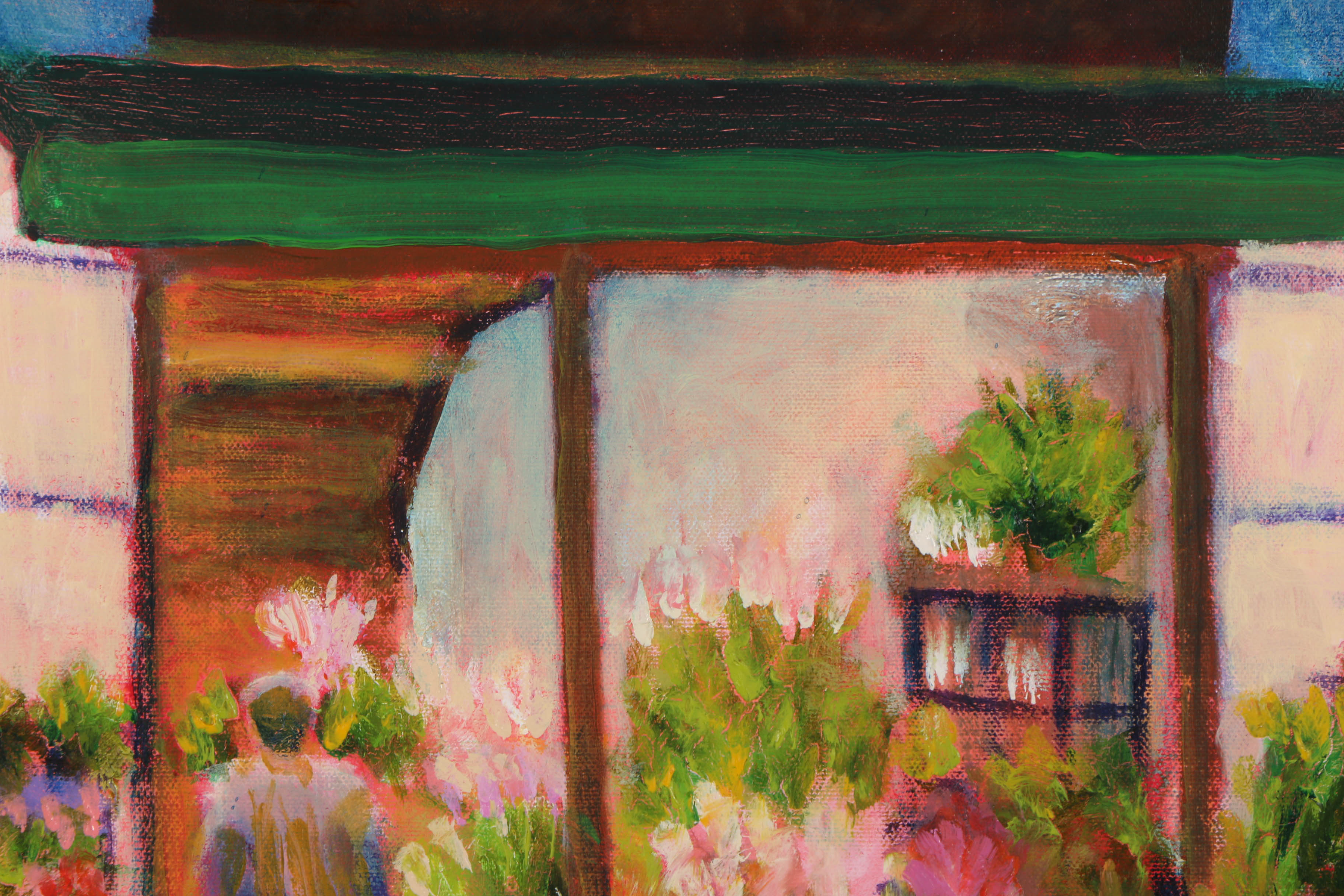 Bill Eagan Oil on Canvas "La Fleuriste"