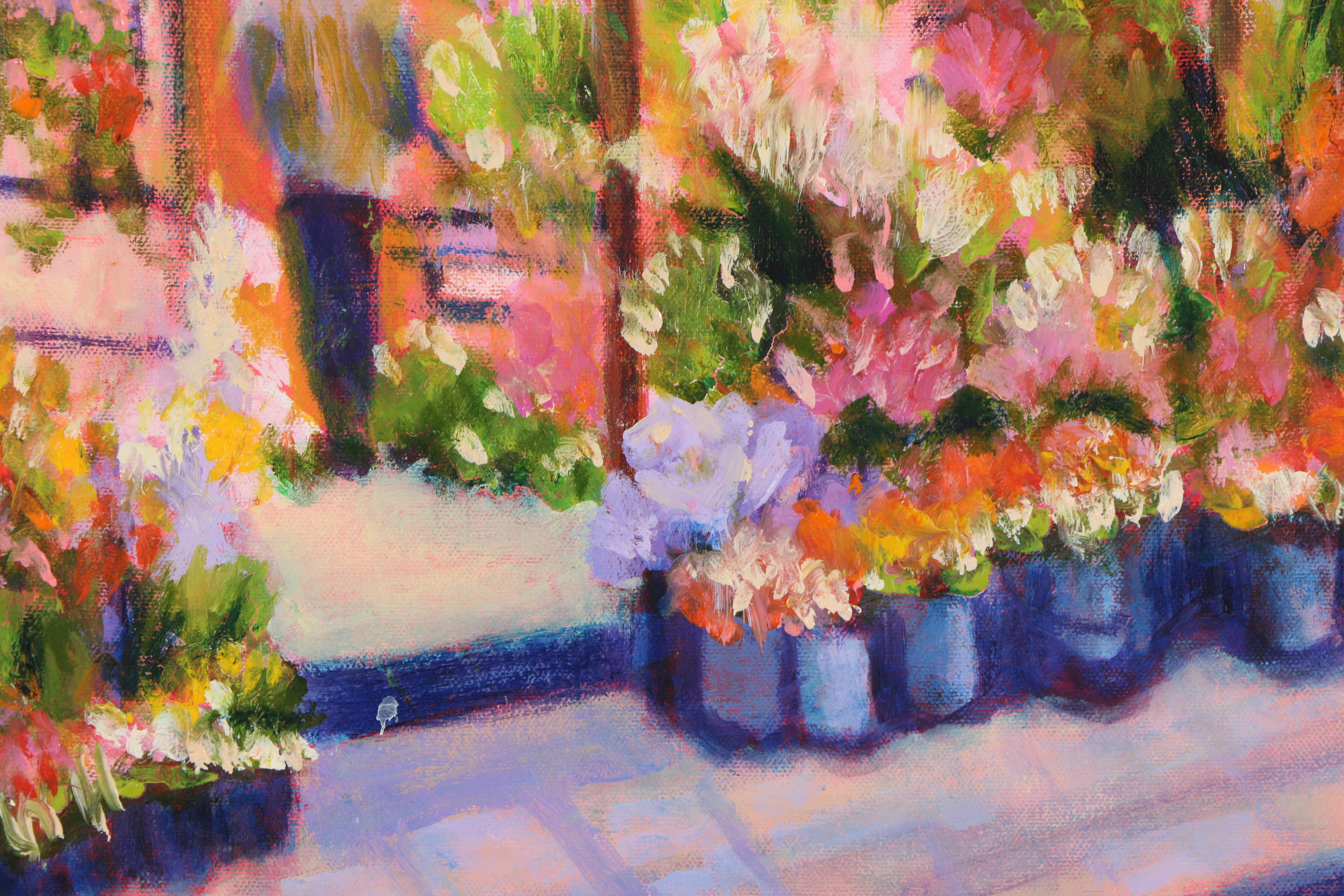 Bill Eagan Oil on Canvas "La Fleuriste"