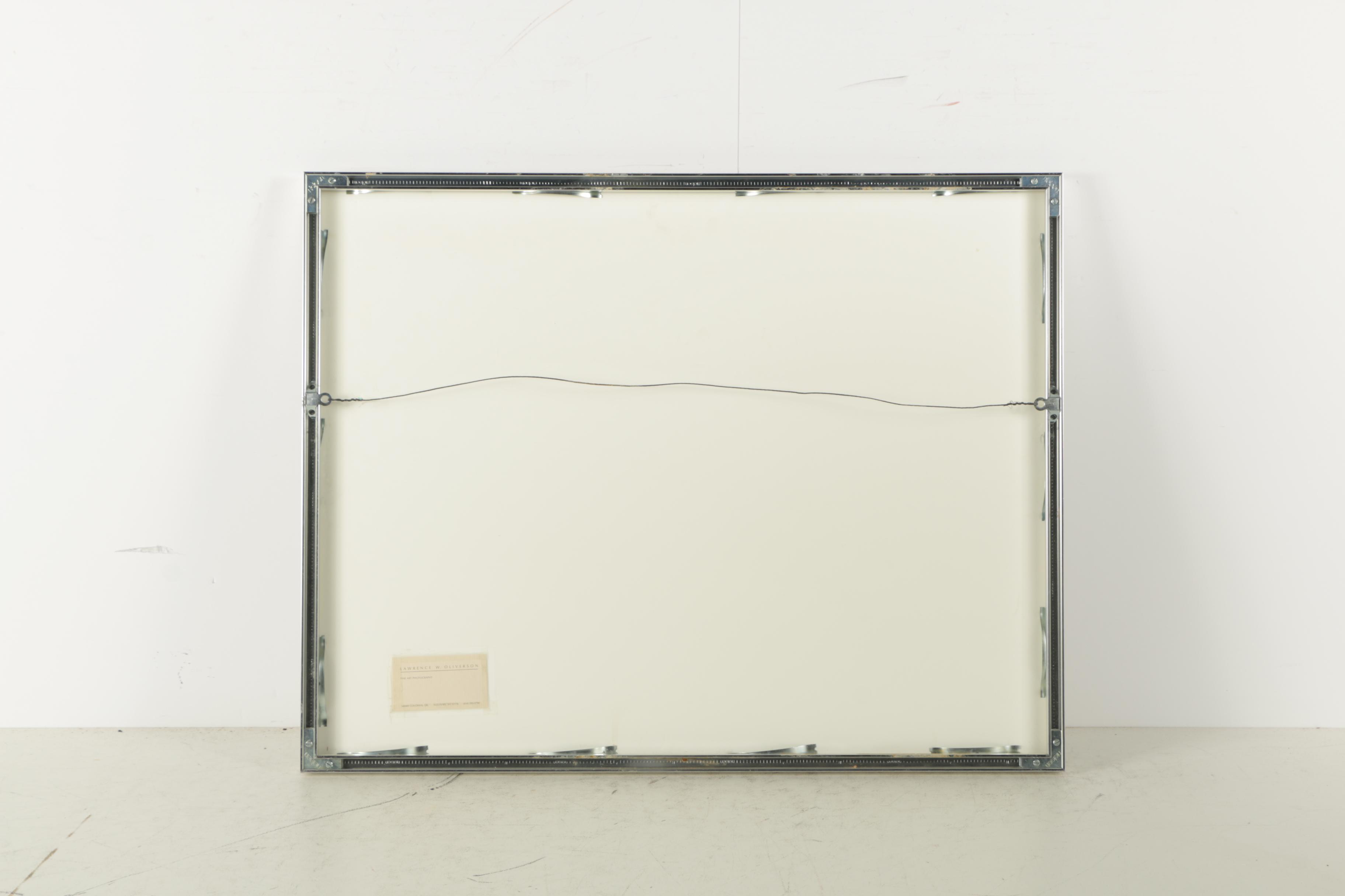 Lawrence W. Oliverson Color Photographic Print of Blue Window