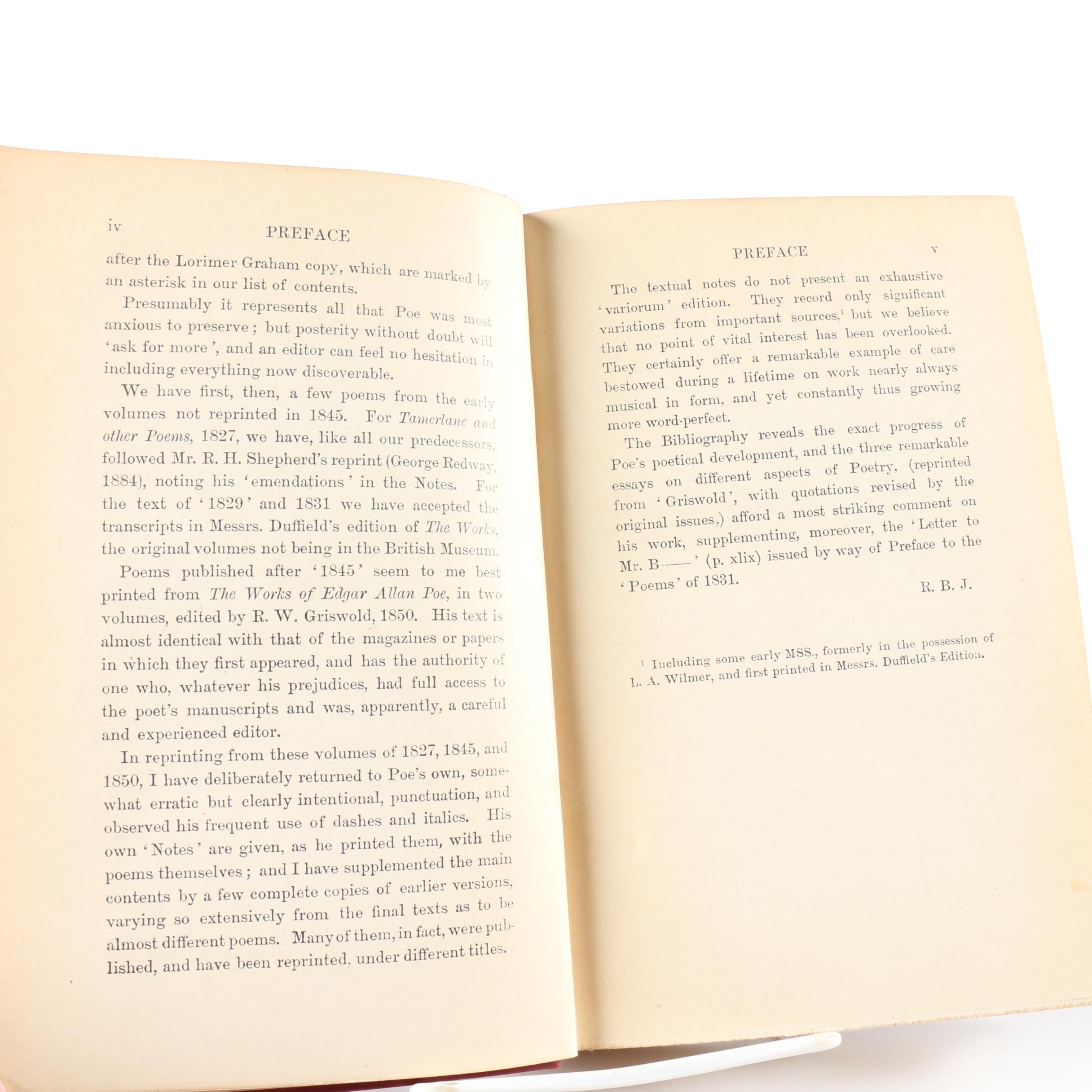 Antique Edgar Allen Poe Books