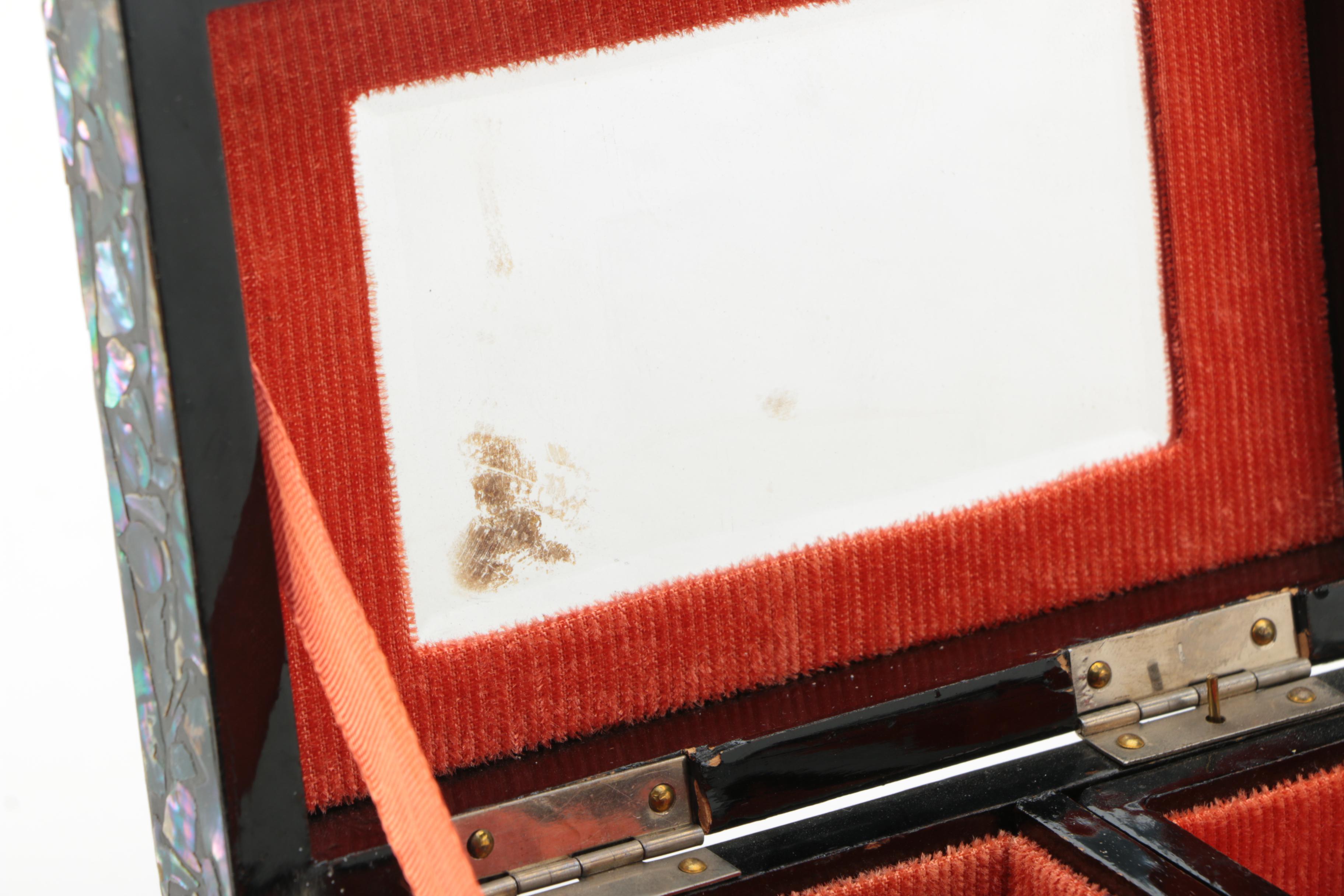 Japanese Abalone Inlay Jewelry Box