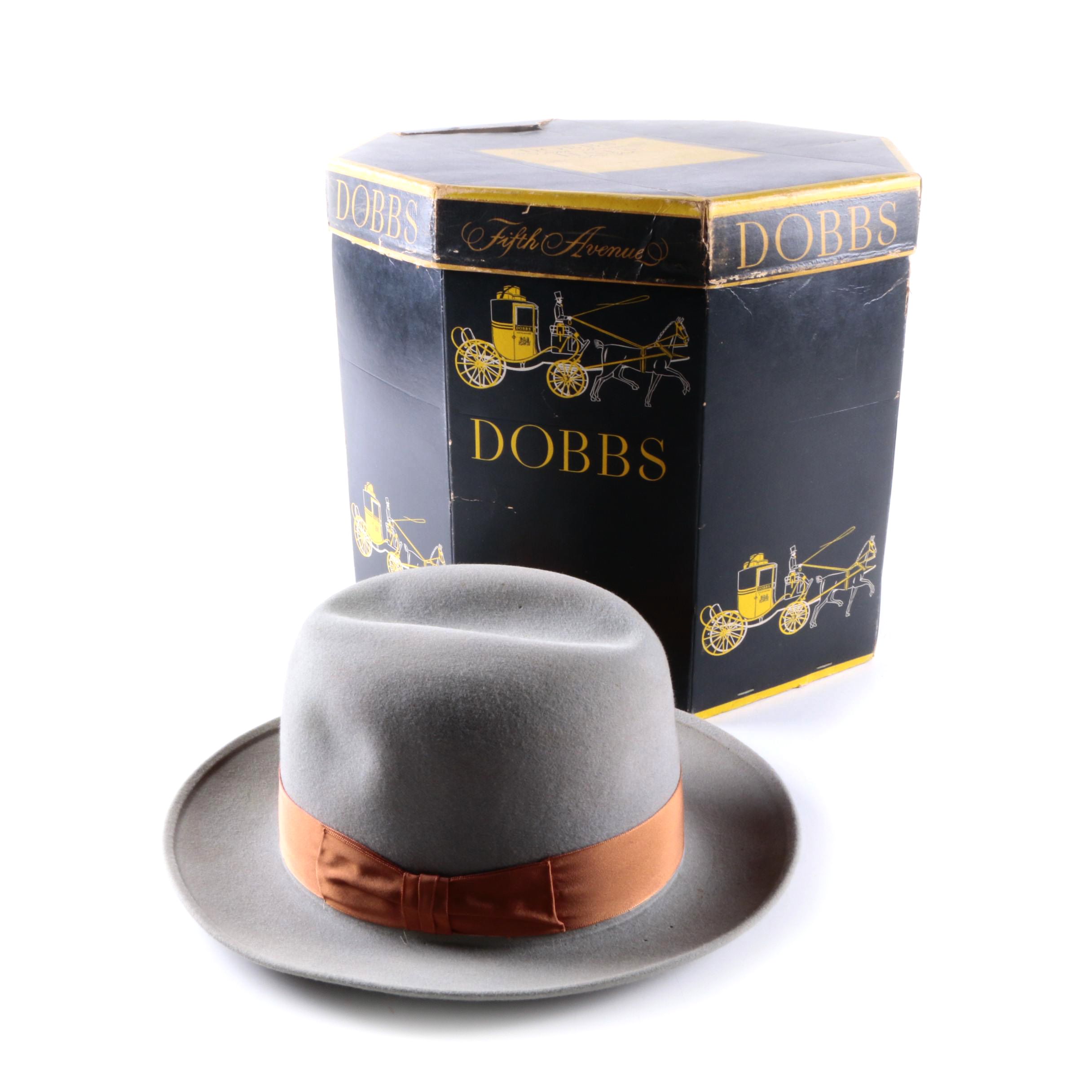 Men's Circa 1956 Vintage Stetson Royal De Luxe Homburg Hat