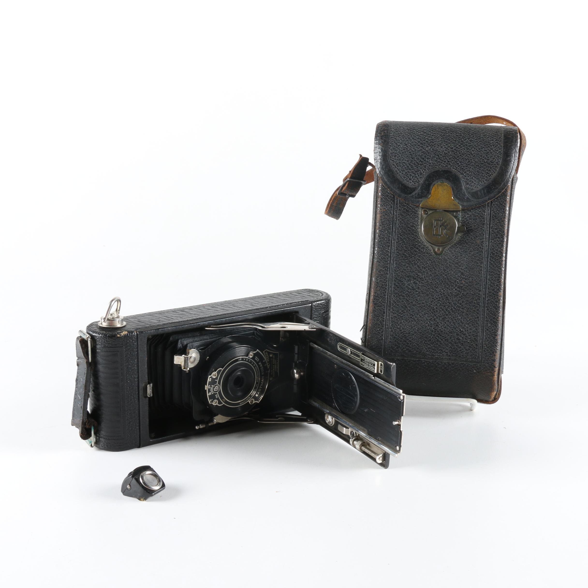 No.1-A Pocket Kodak Folding Camera with Case
