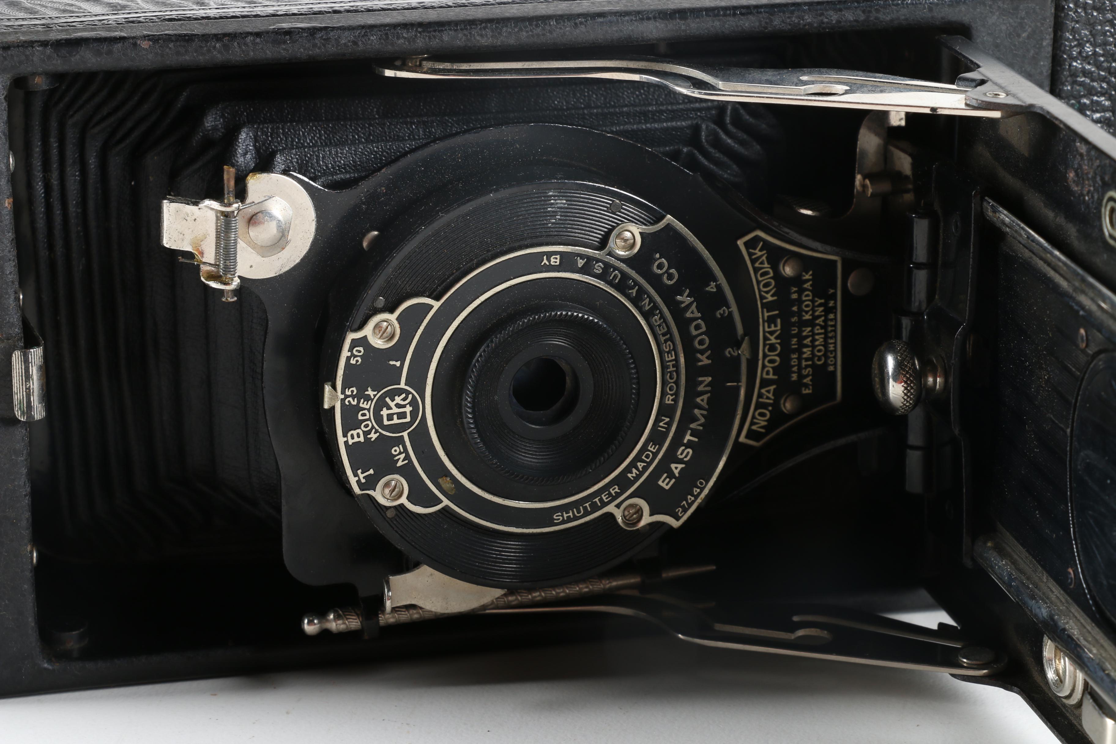 No.1-A Pocket Kodak Folding Camera with Case