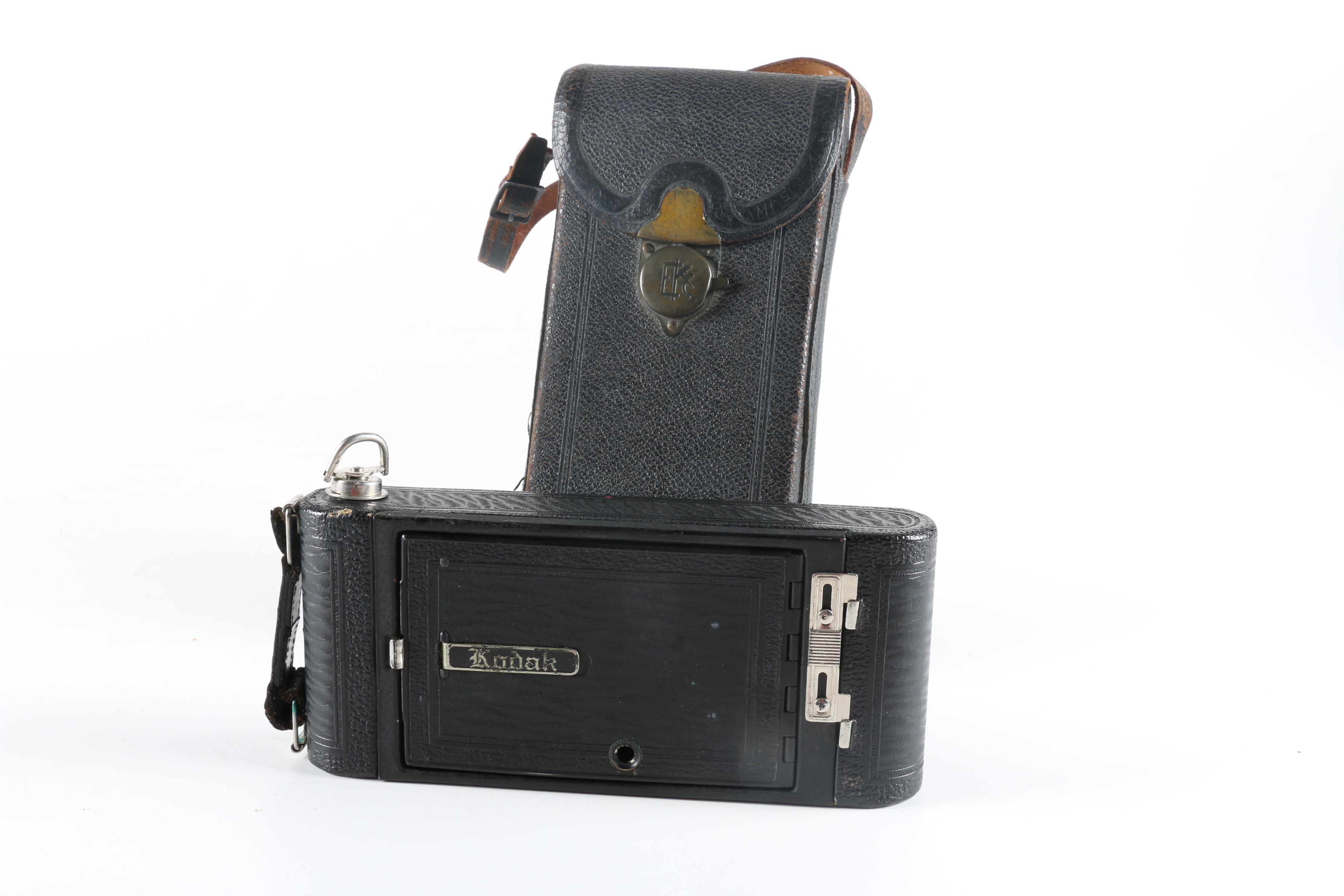 No.1-A Pocket Kodak Folding Camera with Case