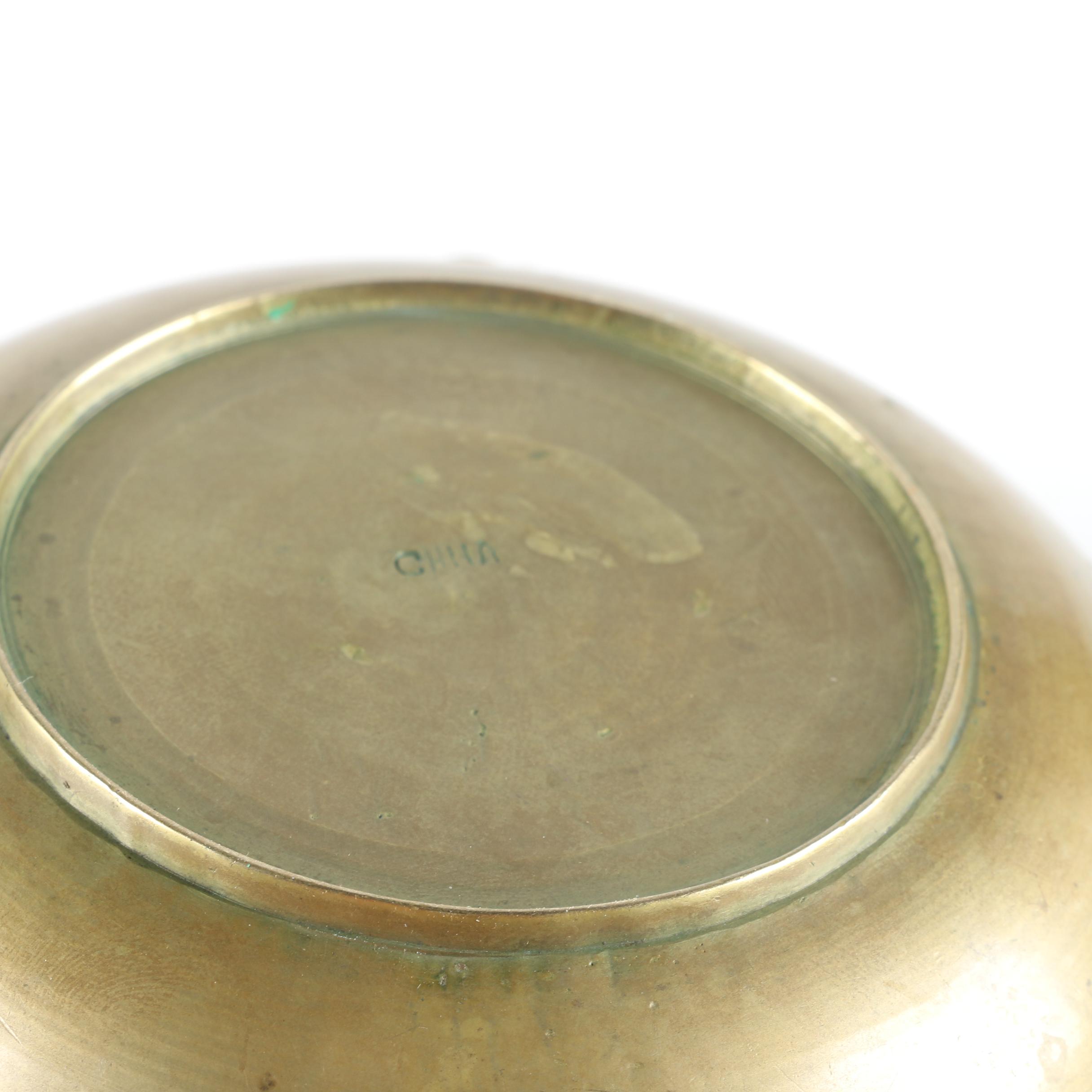 Brass Ash Receiver, Wooden Decor and Ladle