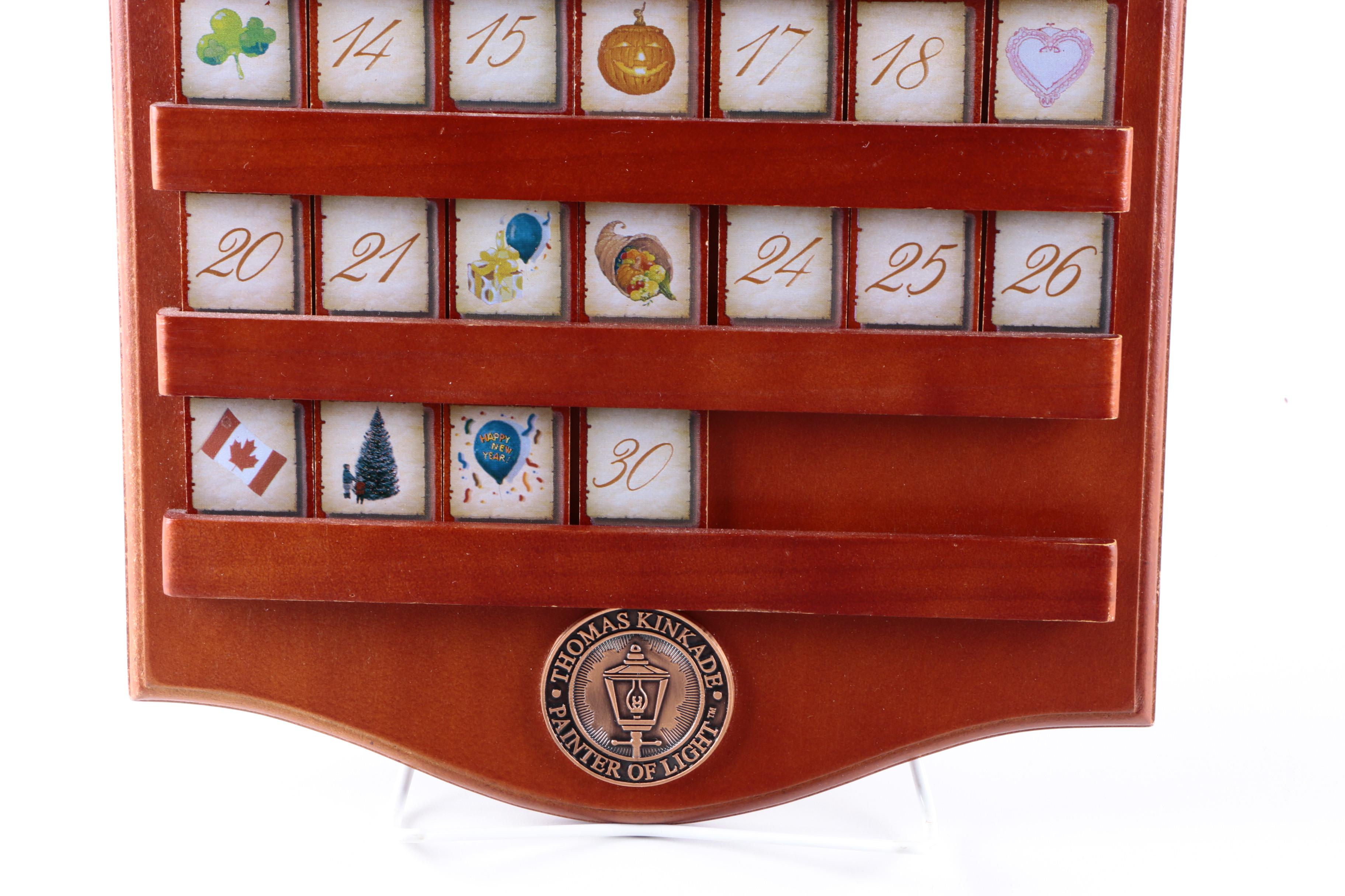 Thomas Kinkade Wooden Perpetual Calendar