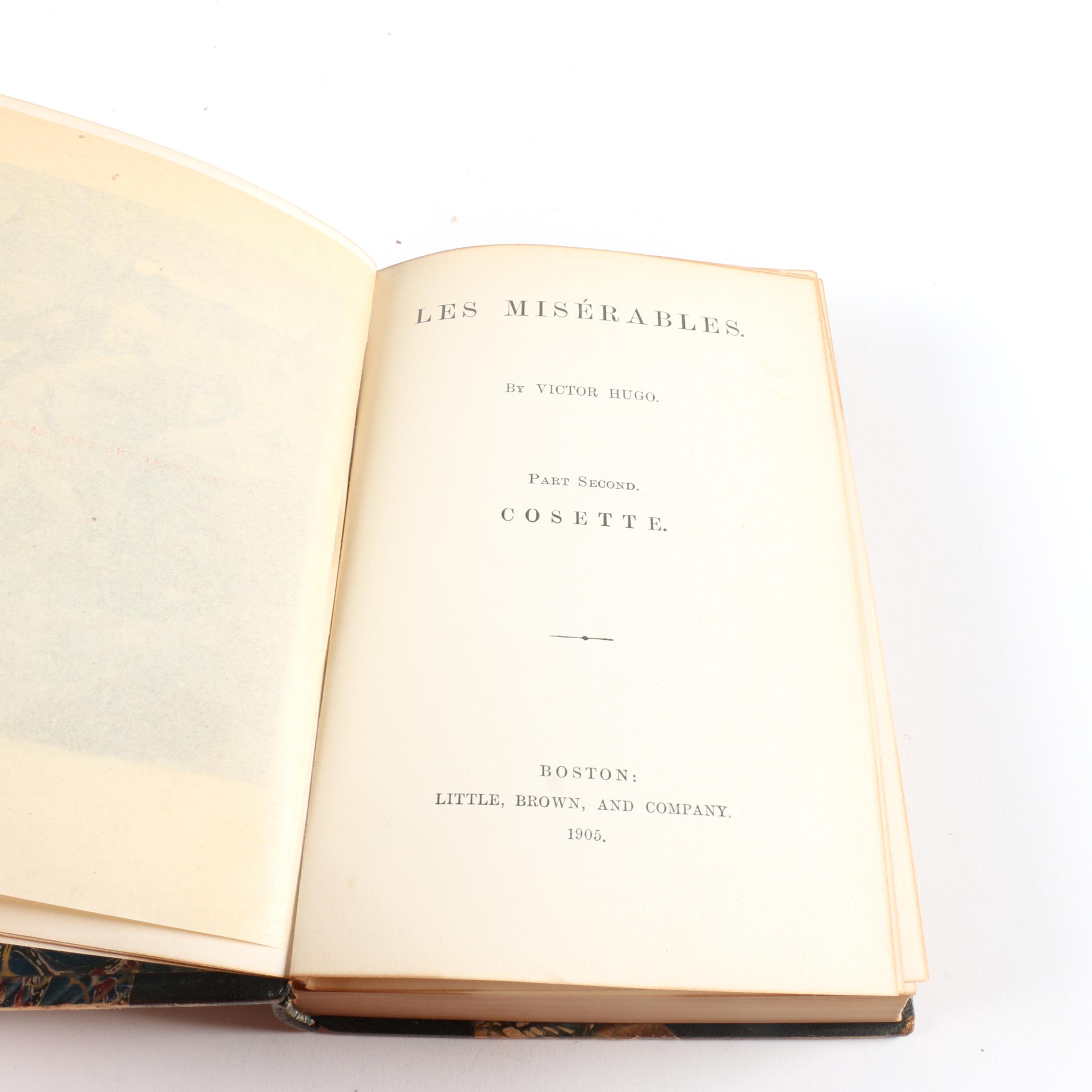 1905 Five-Volume Set of "Les Misérables" by Victor Hugo