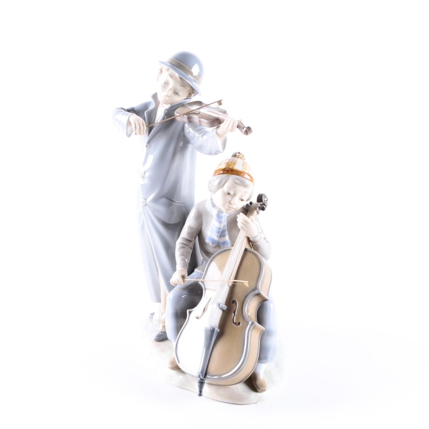 NAO "Street Musicians " Porcelain Figurine