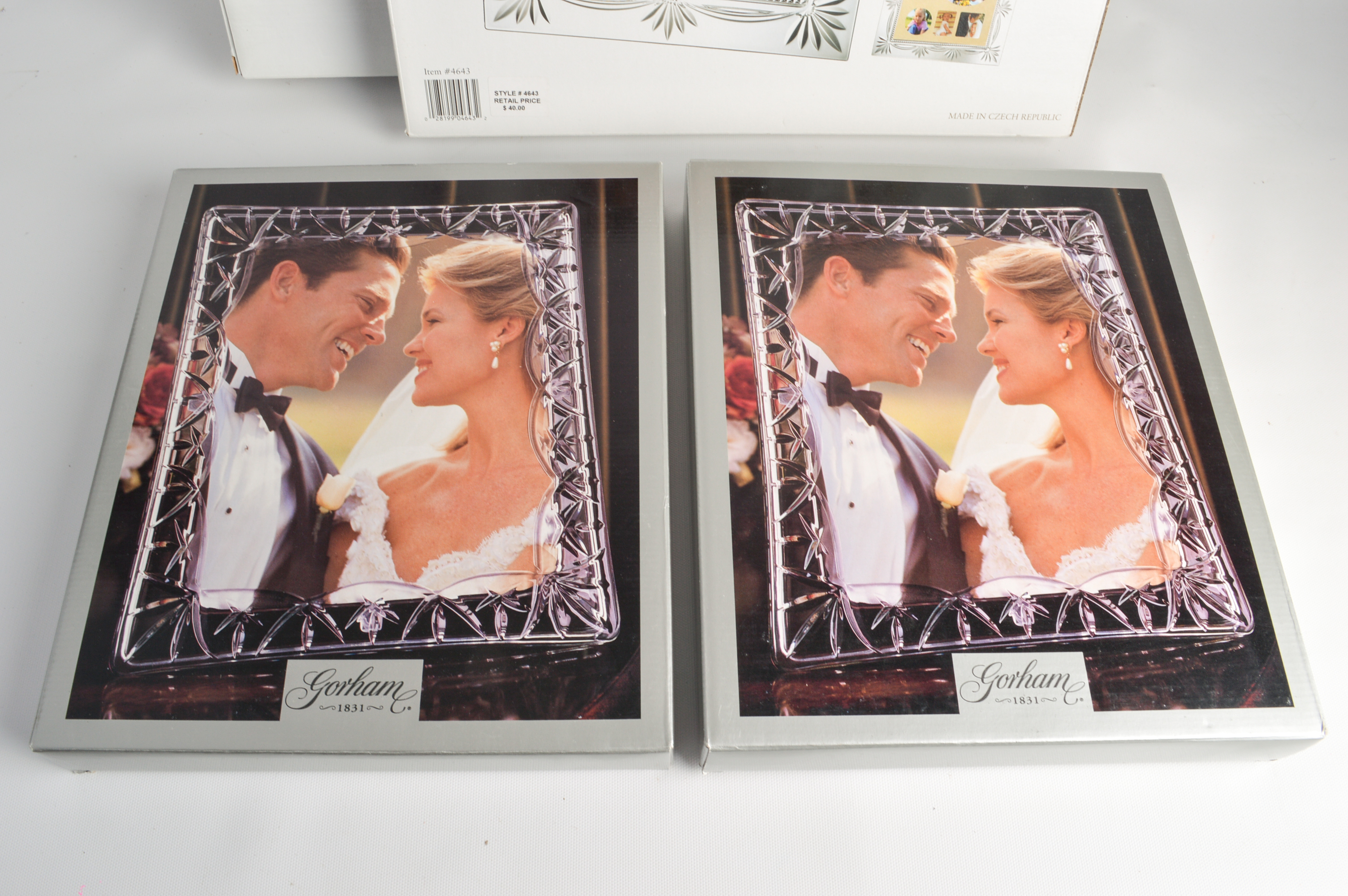Gorham and Godinger "Shannon" Crystal Picture Frames