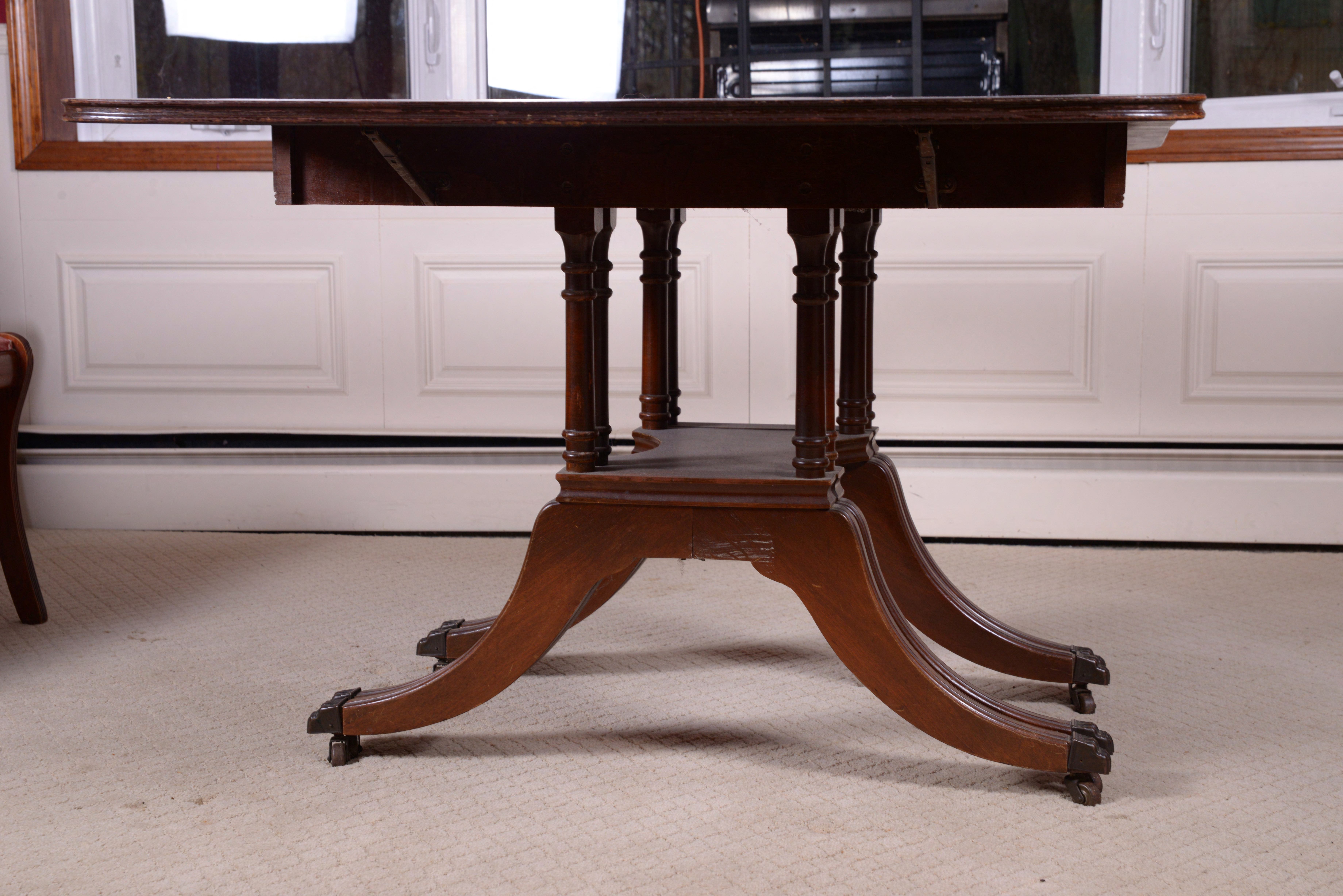 Duncan Phyfe Style Dining Table and Chairs