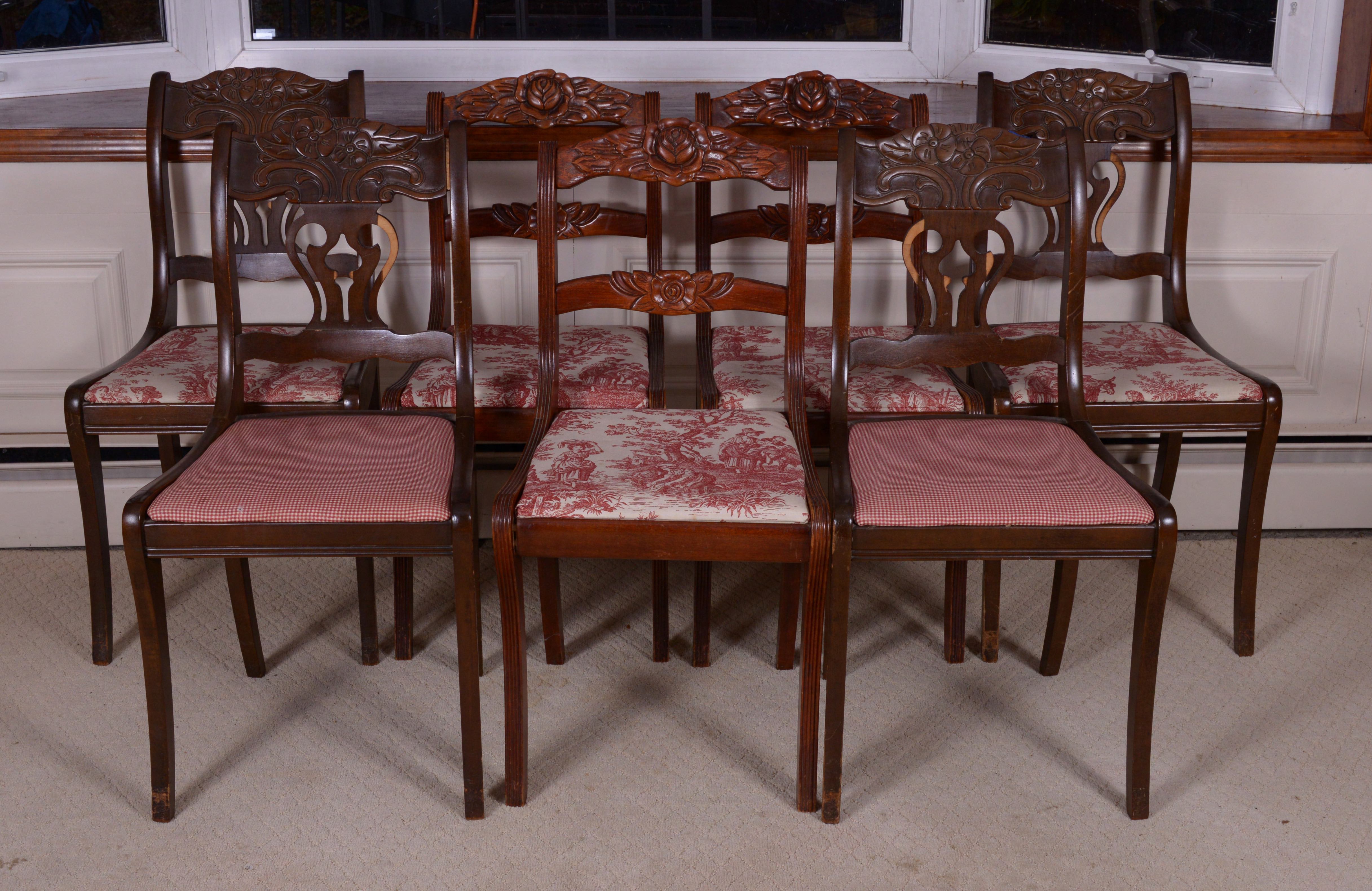 Duncan Phyfe Style Dining Table and Chairs