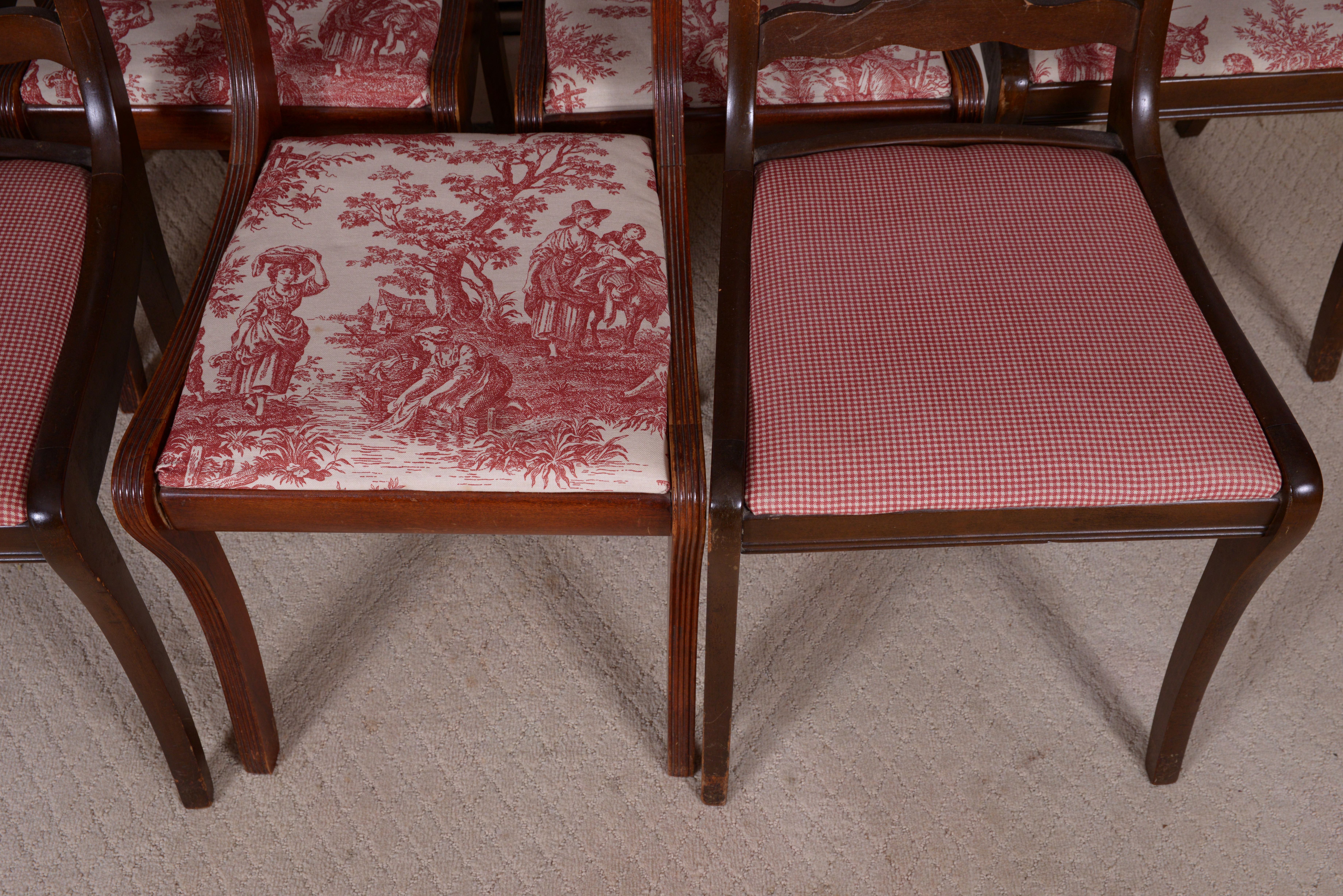 Duncan Phyfe Style Dining Table and Chairs