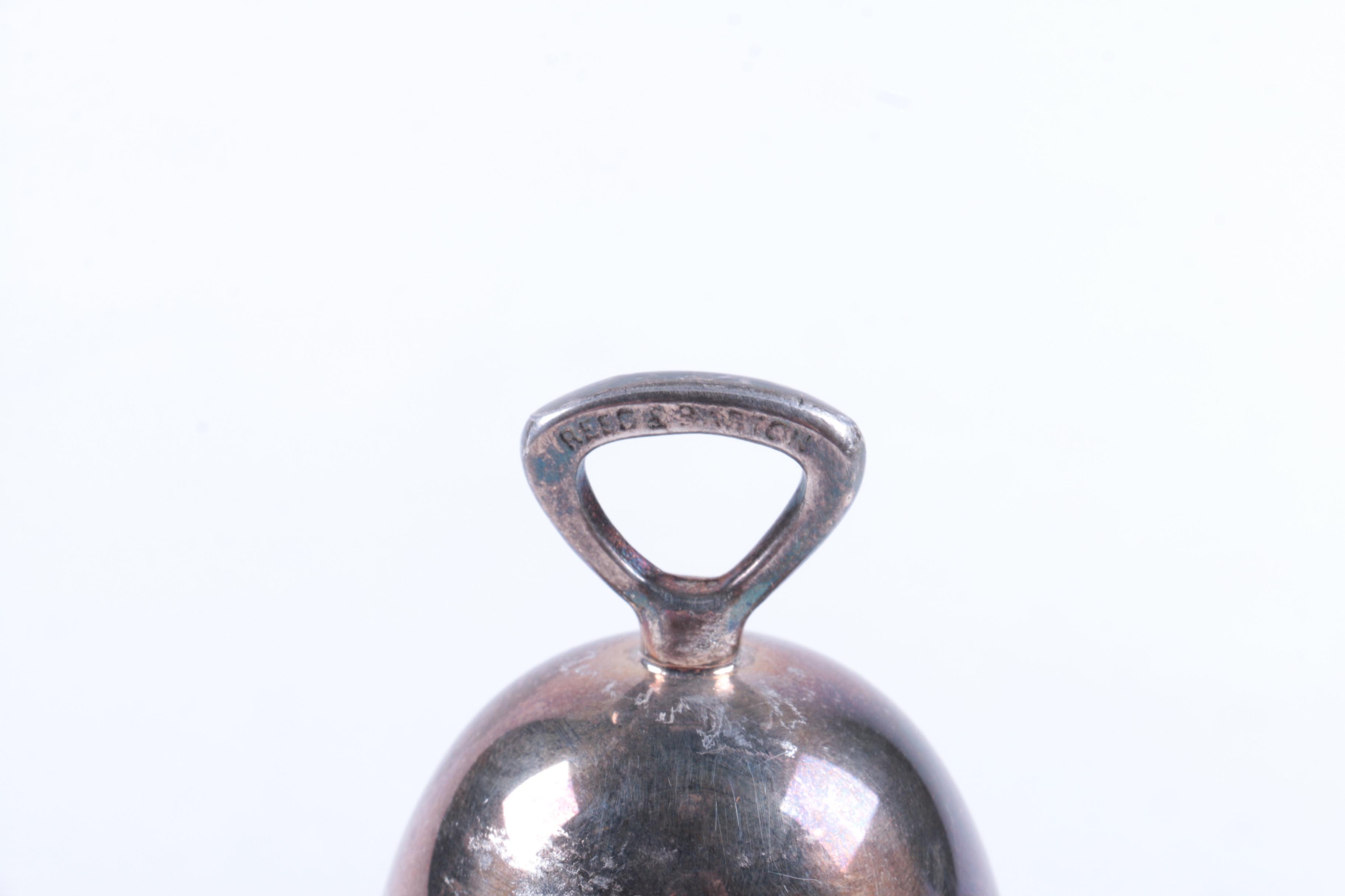 Reed & Barton Silver Plate Christmas Bell and Other Silver Plate Utensils