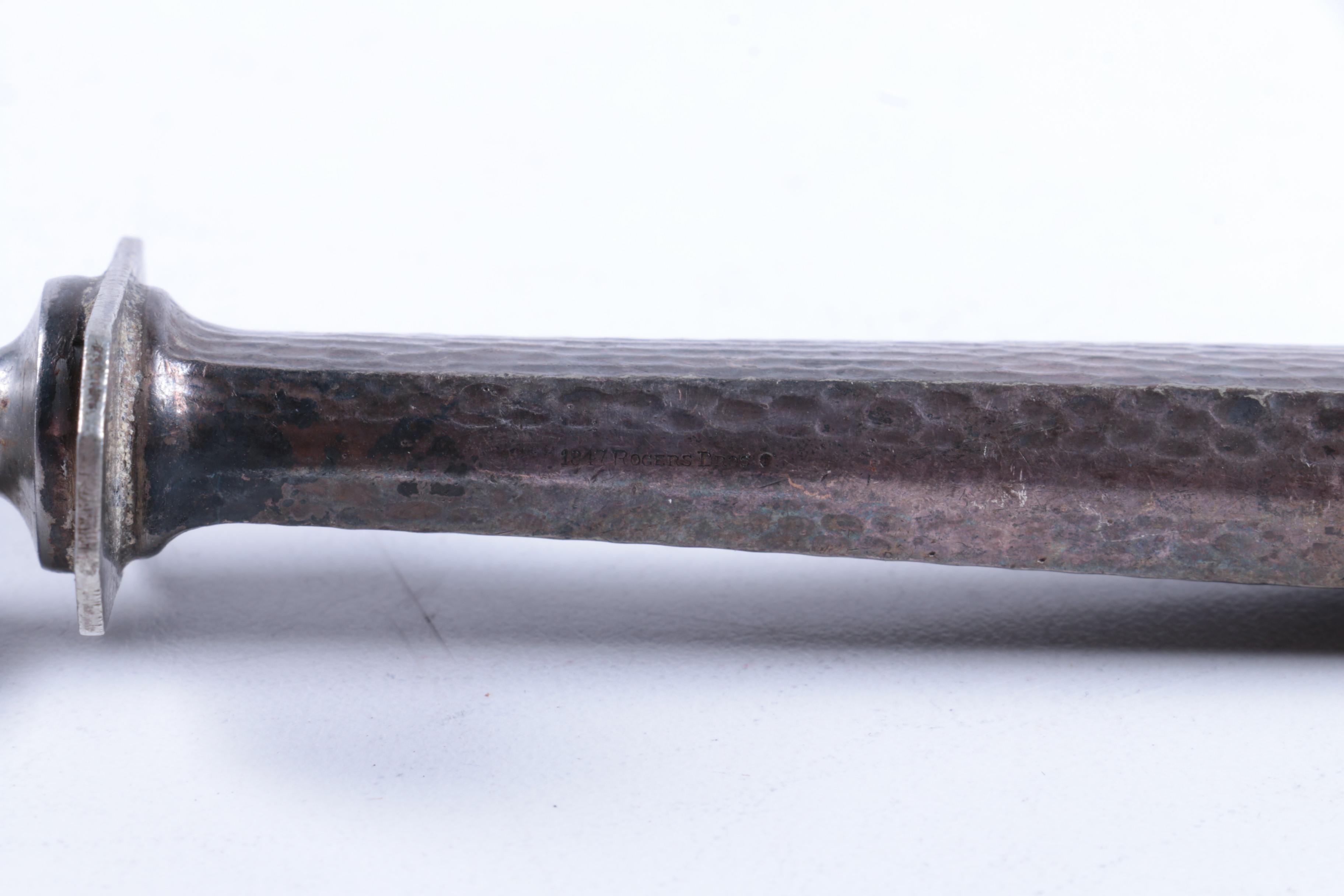 Reed & Barton Silver Plate Christmas Bell and Other Silver Plate Utensils