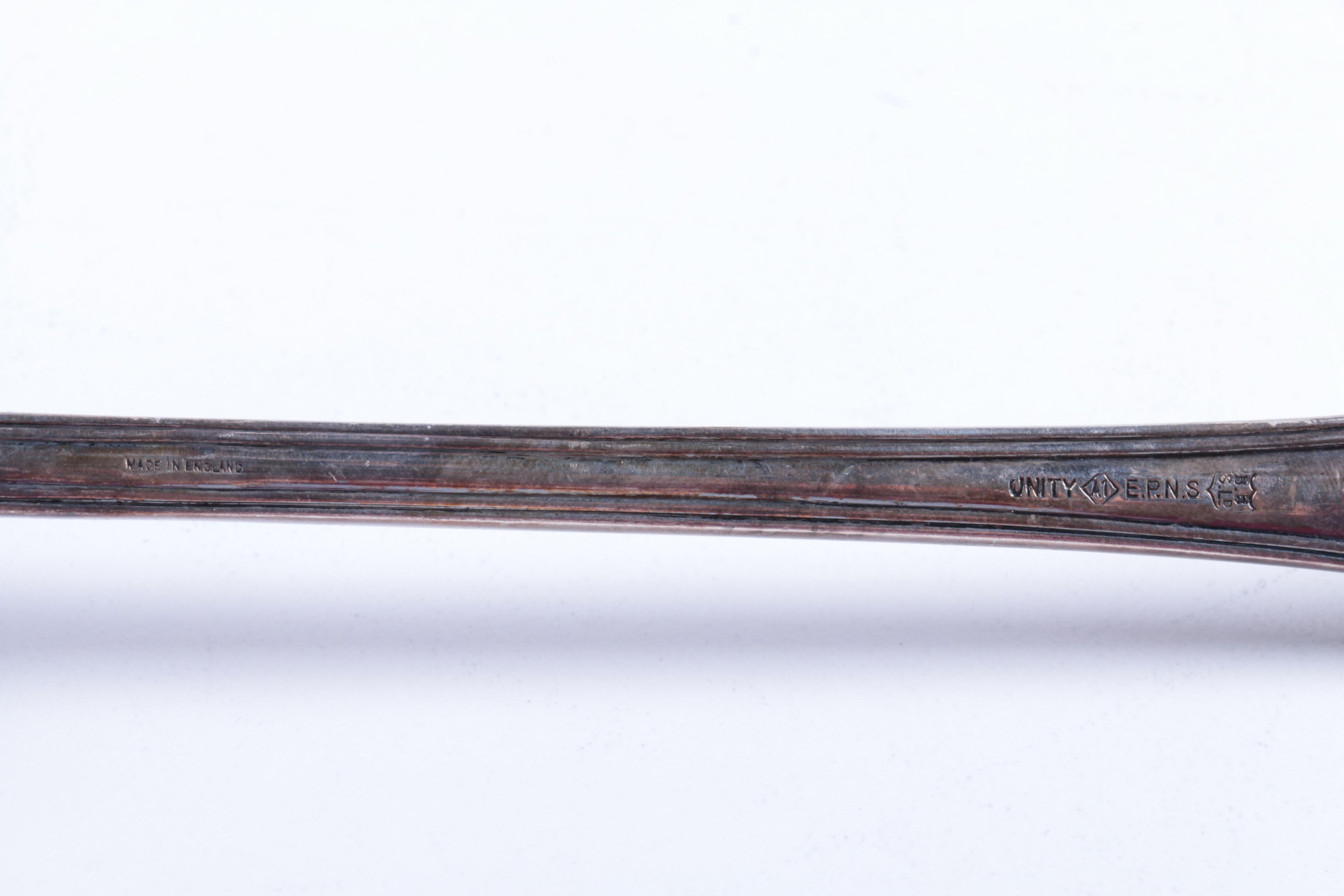 Reed & Barton Silver Plate Christmas Bell and Other Silver Plate Utensils