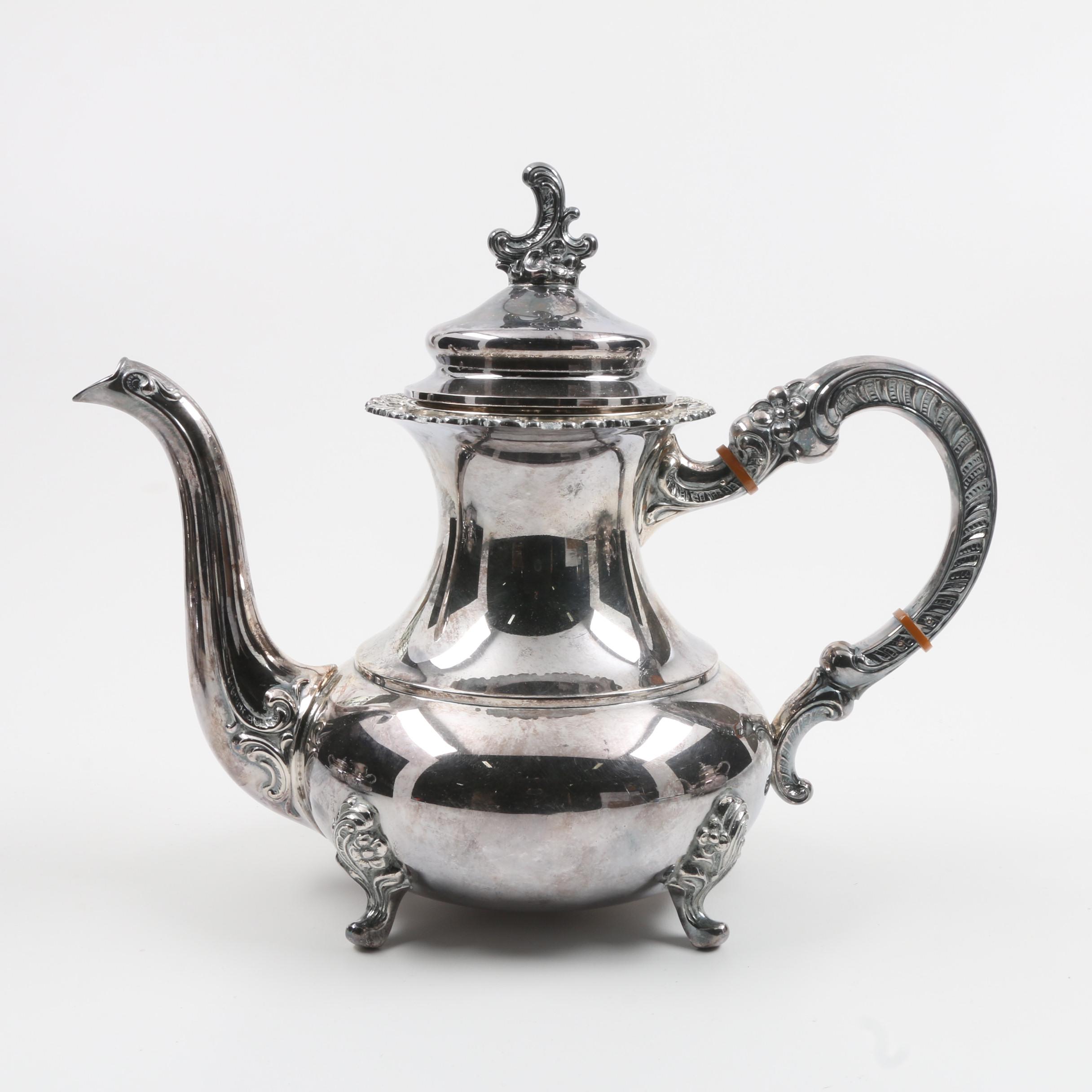 German "Alt-Heidelberg" Sterling Silver Coffee and Tea Set