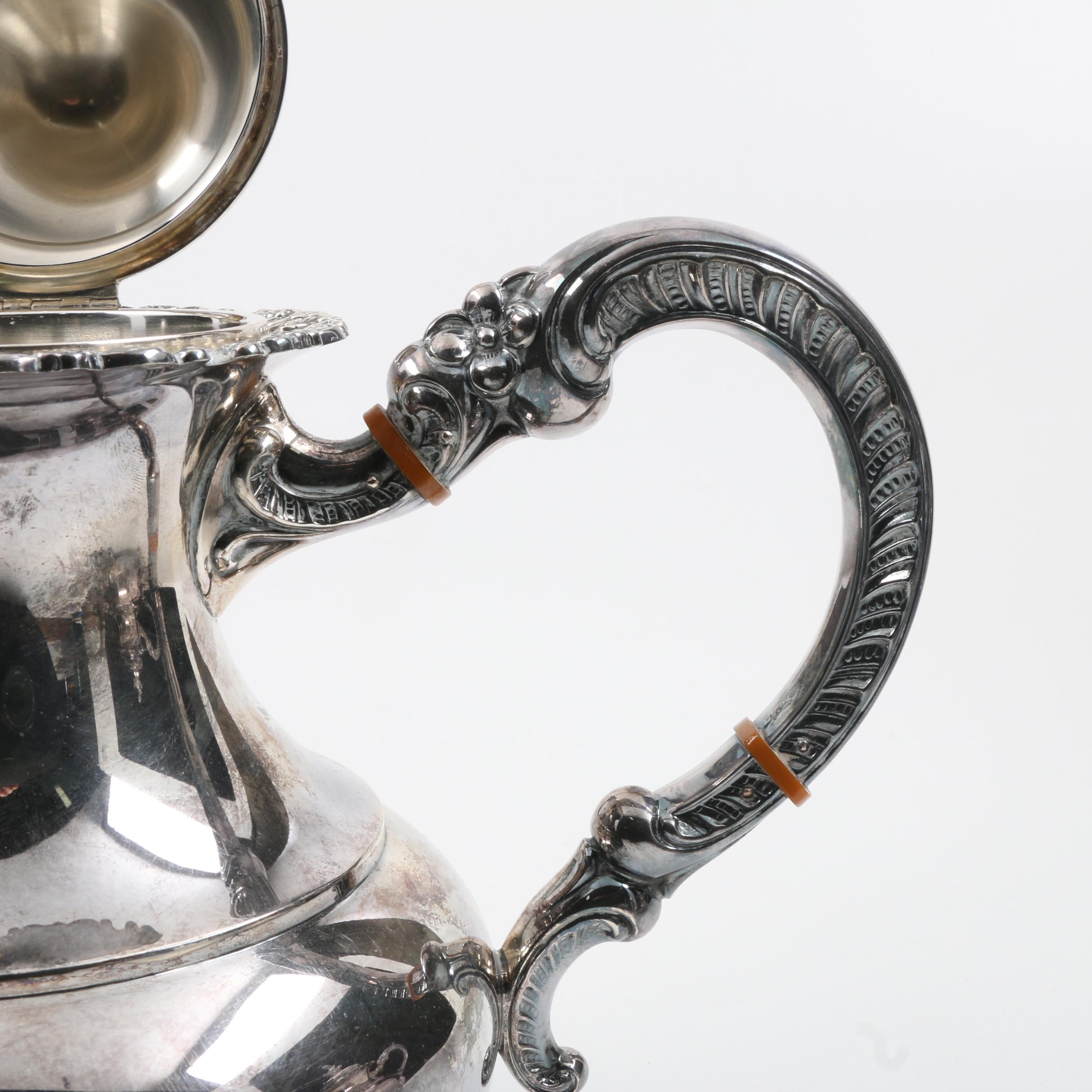 German "Alt-Heidelberg" Sterling Silver Coffee and Tea Set