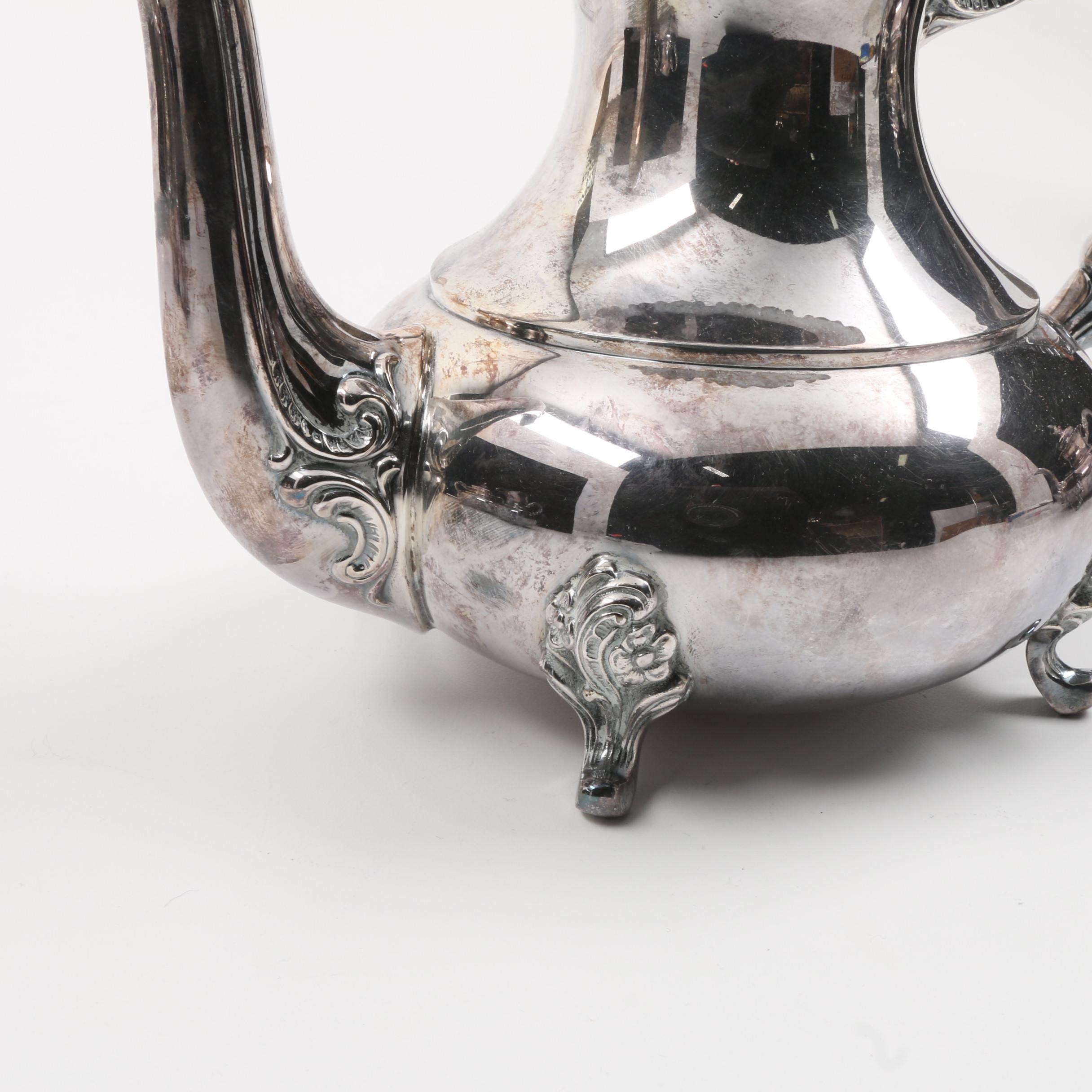 German "Alt-Heidelberg" Sterling Silver Coffee and Tea Set