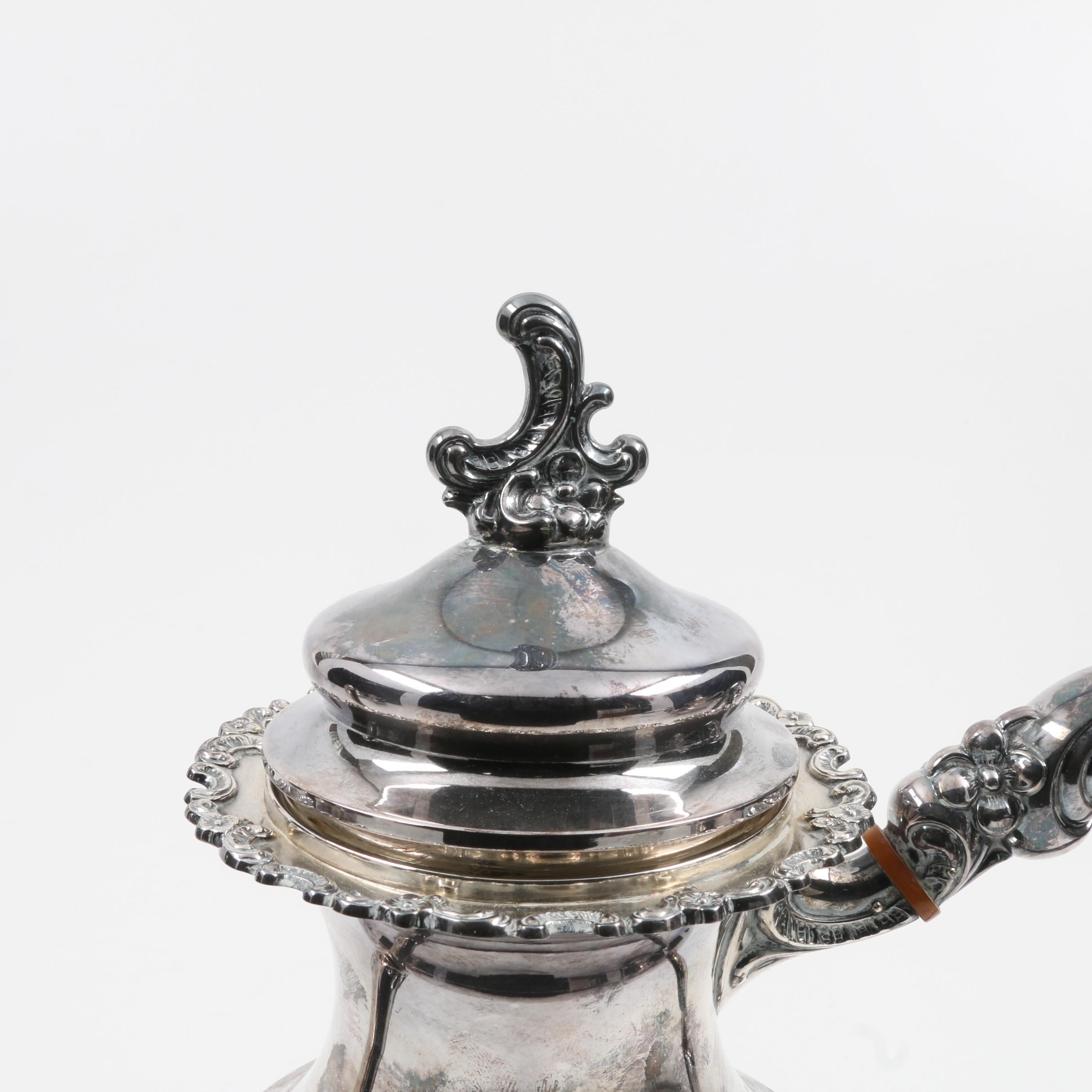 German "Alt-Heidelberg" Sterling Silver Coffee and Tea Set