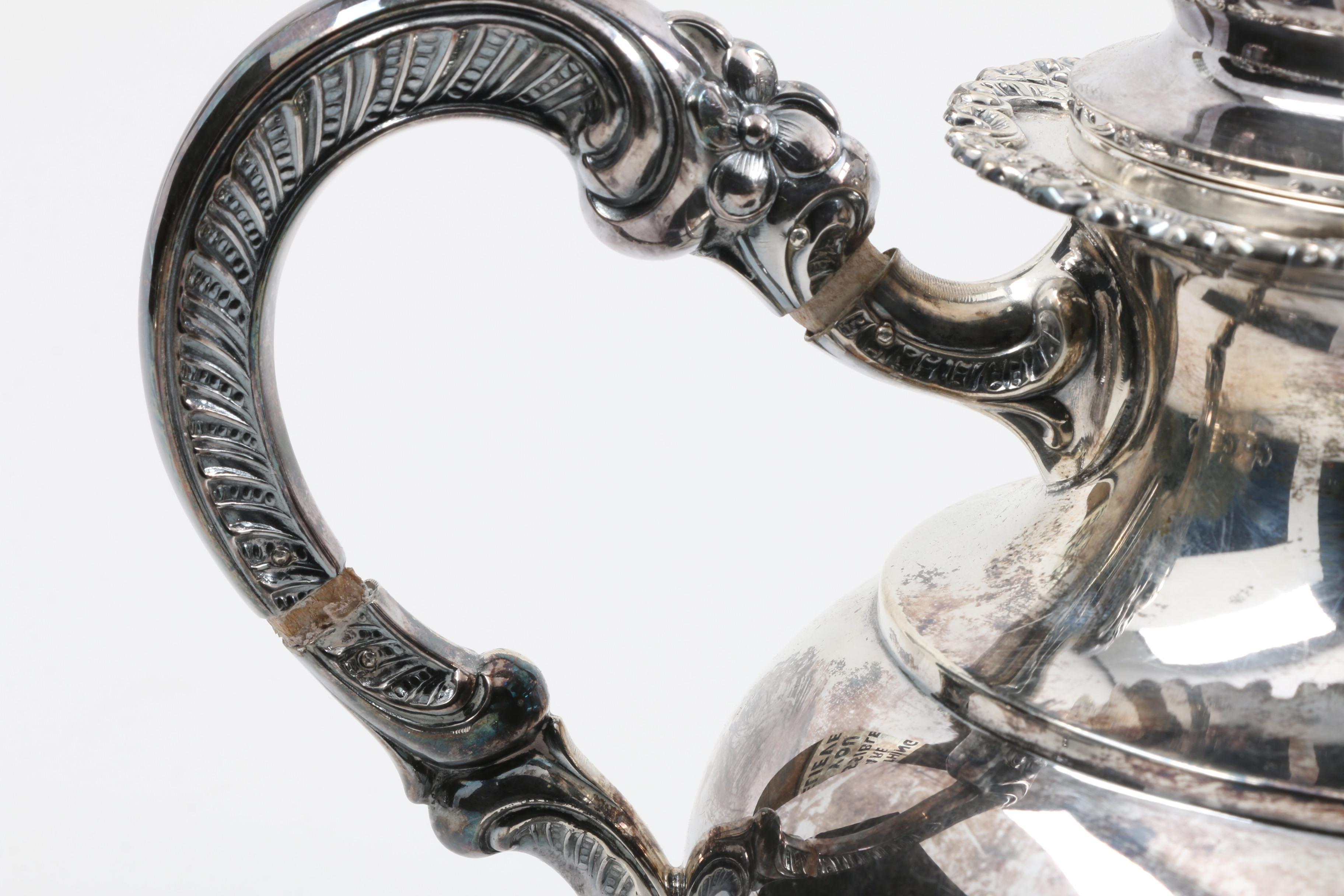 German "Alt-Heidelberg" Sterling Silver Coffee and Tea Set