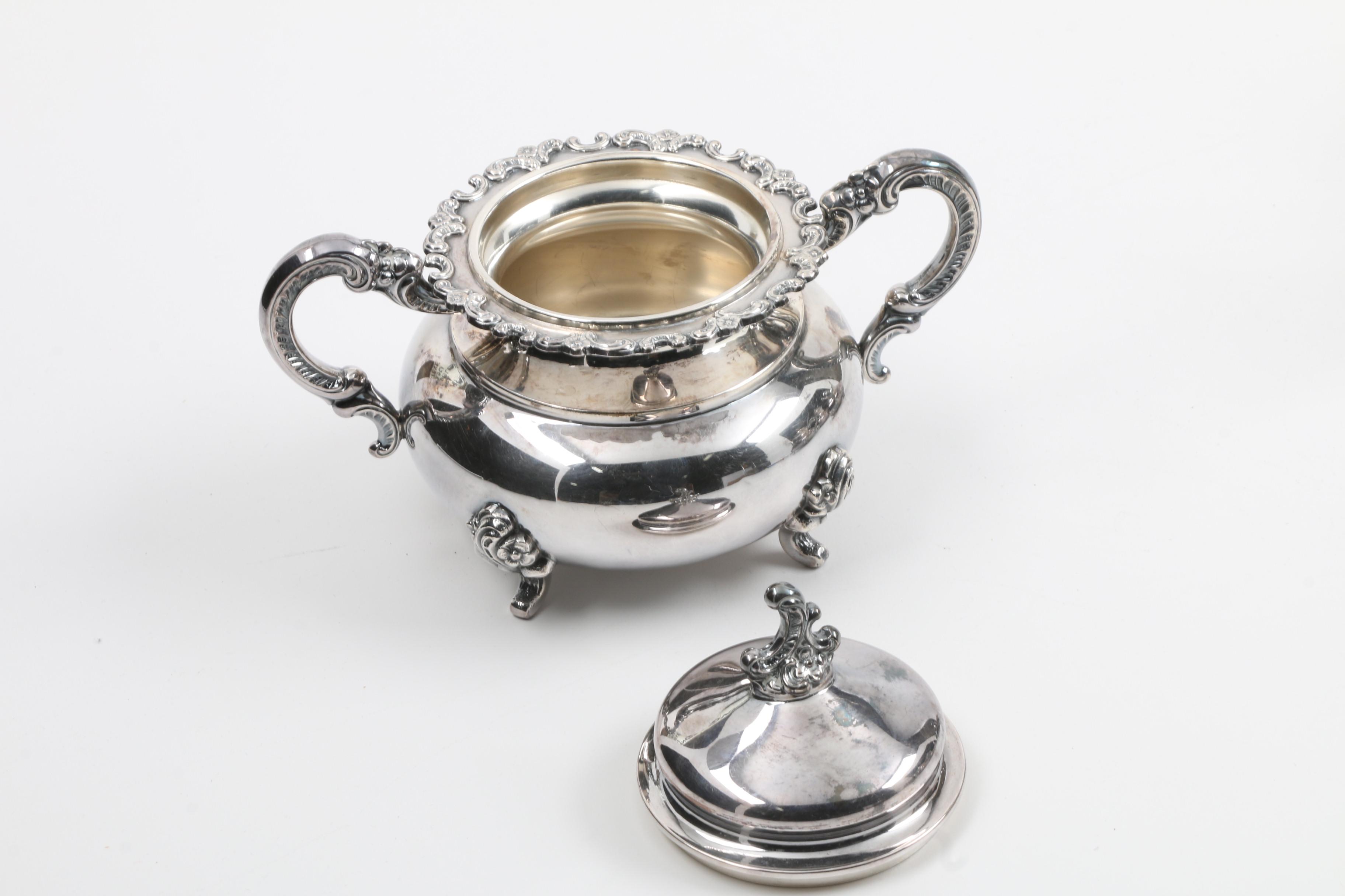 German "Alt-Heidelberg" Sterling Silver Coffee and Tea Set