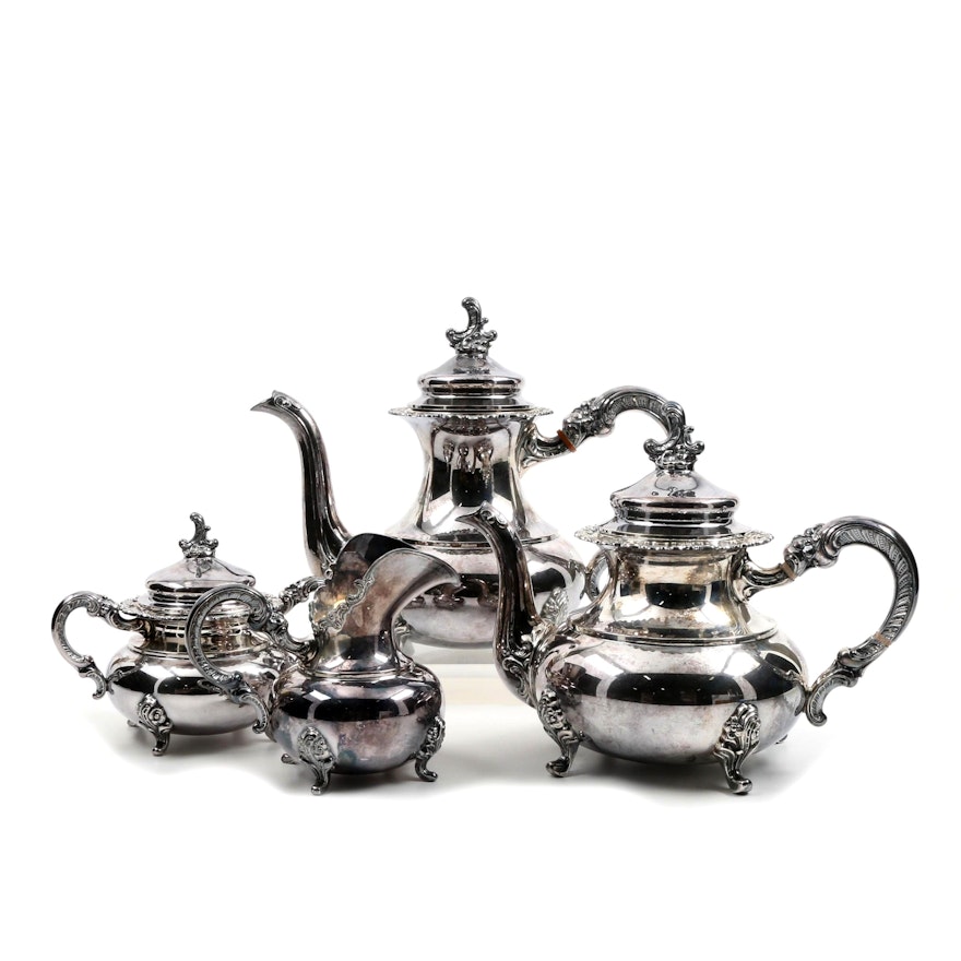 German "Alt-Heidelberg" Sterling Silver Coffee and Tea Set