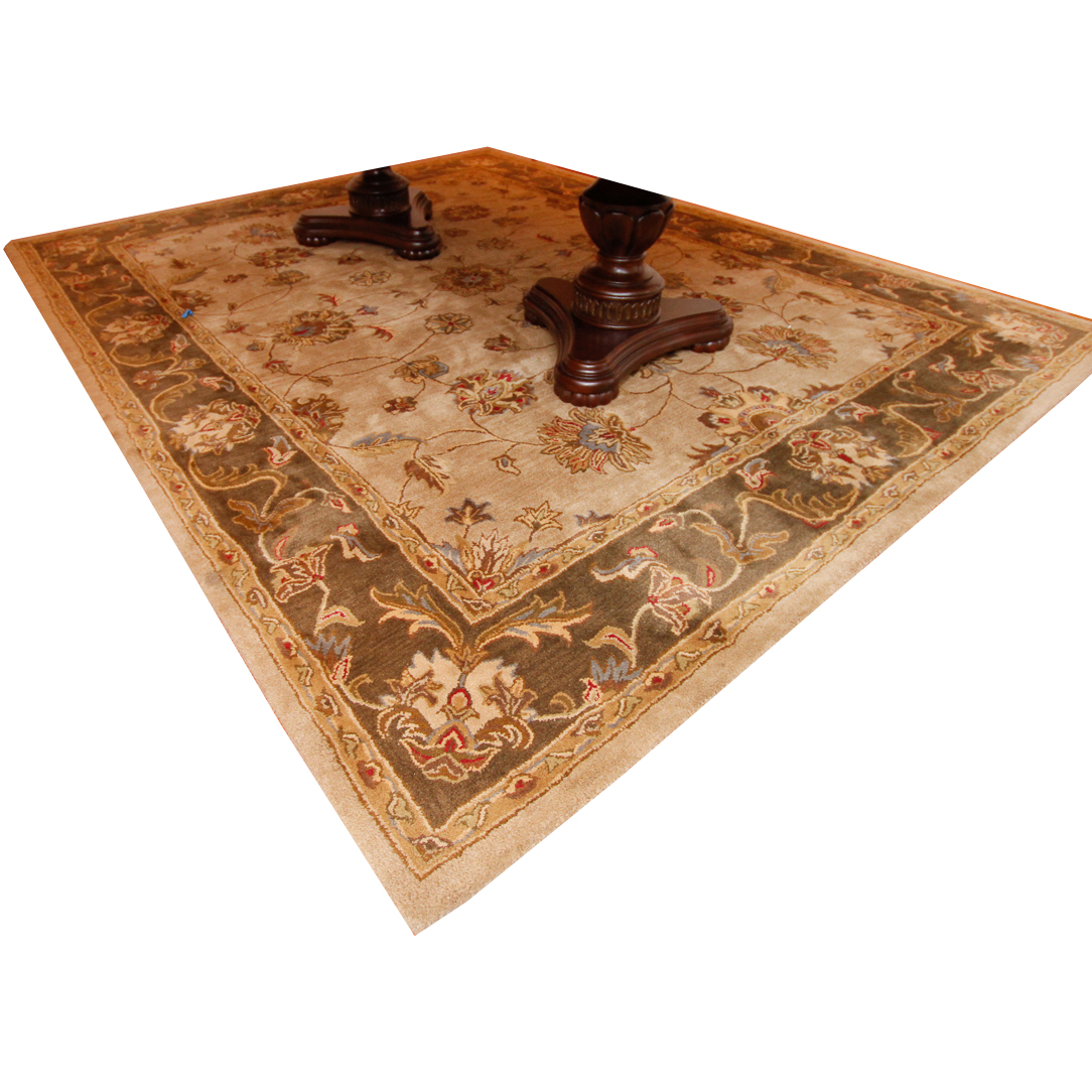 Hand Tufted Indian "Kingsley House" Wool Area Rug