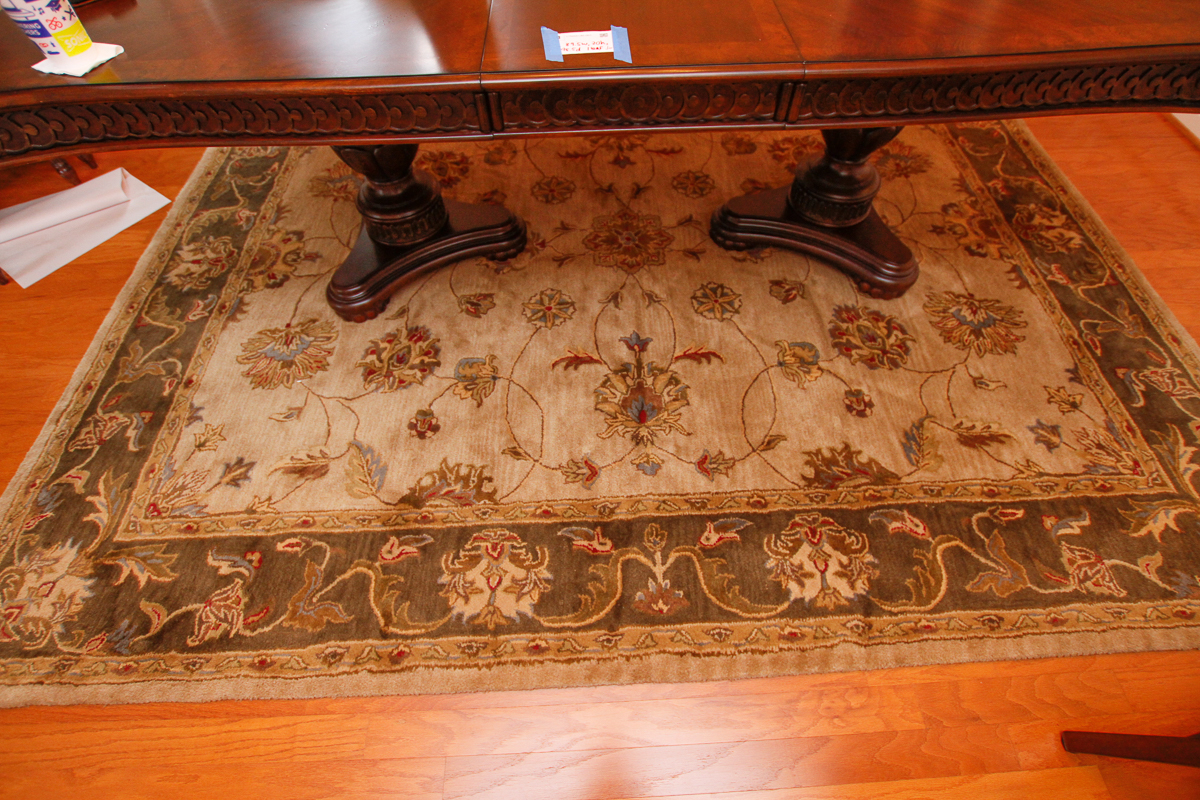 Hand Tufted Indian "Kingsley House" Wool Area Rug