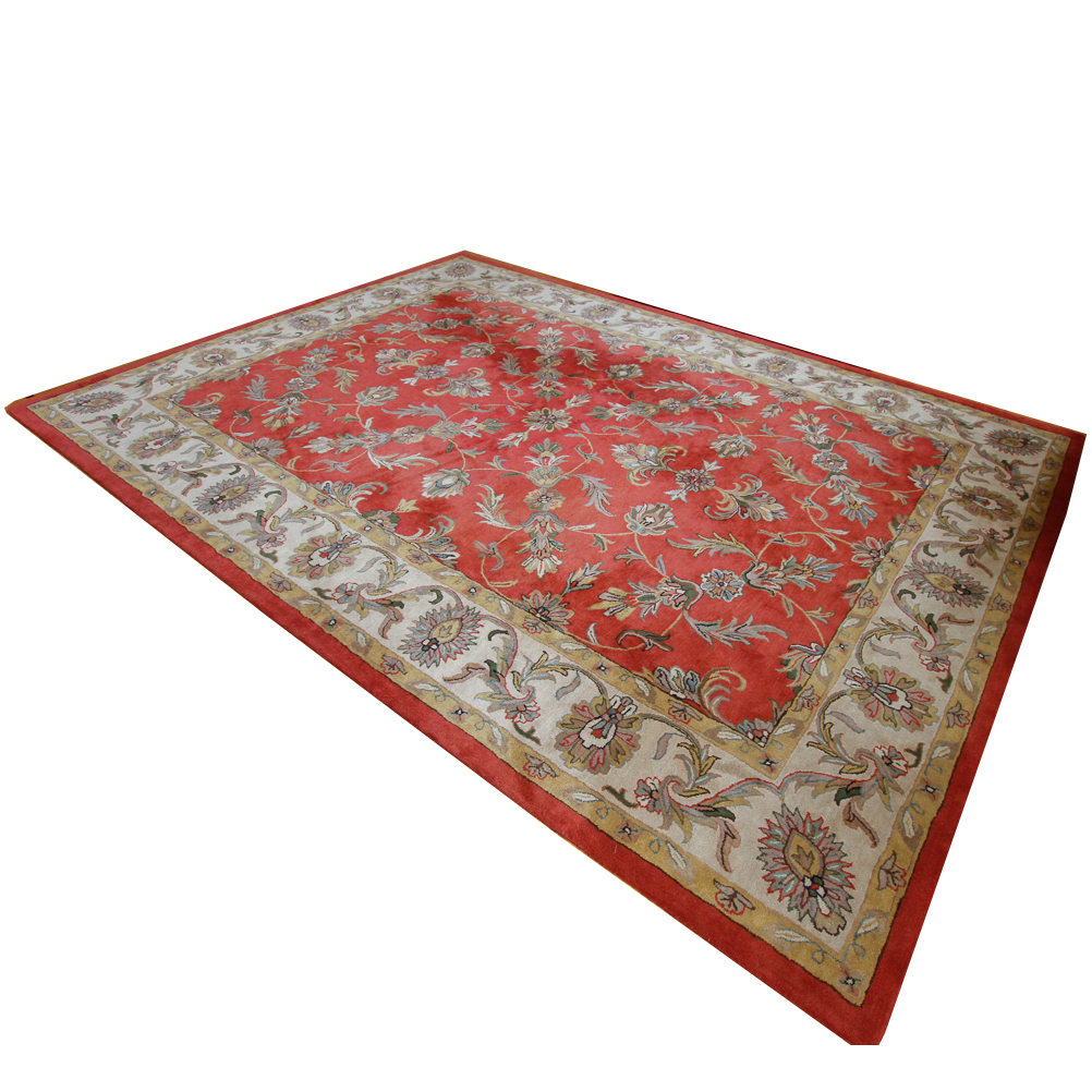 Hand Tufted Indian "Kingsley House" Wool Area Rug