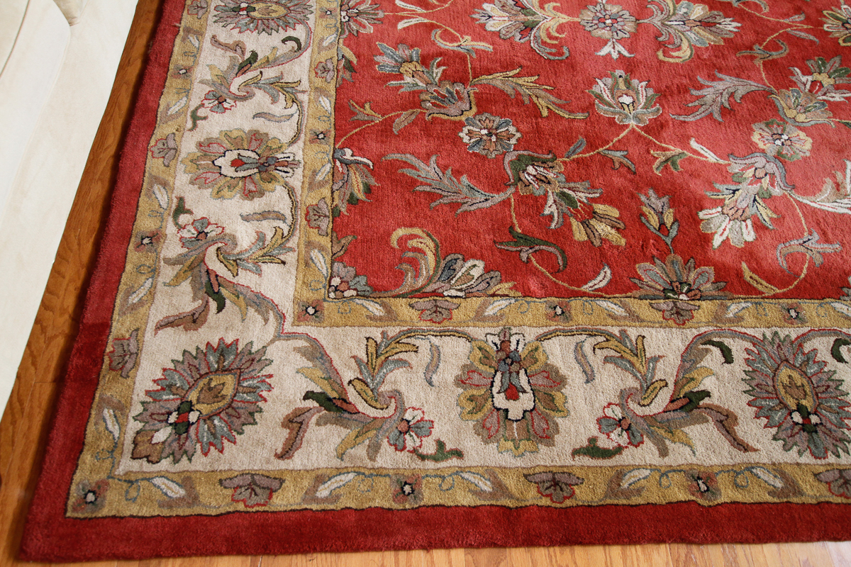 Hand Tufted Indian "Kingsley House" Wool Area Rug