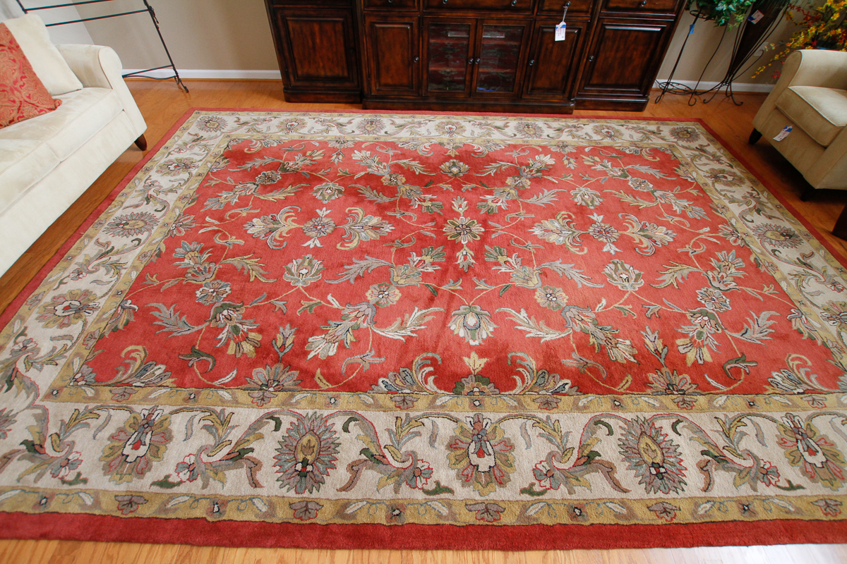 Hand Tufted Indian "Kingsley House" Wool Area Rug