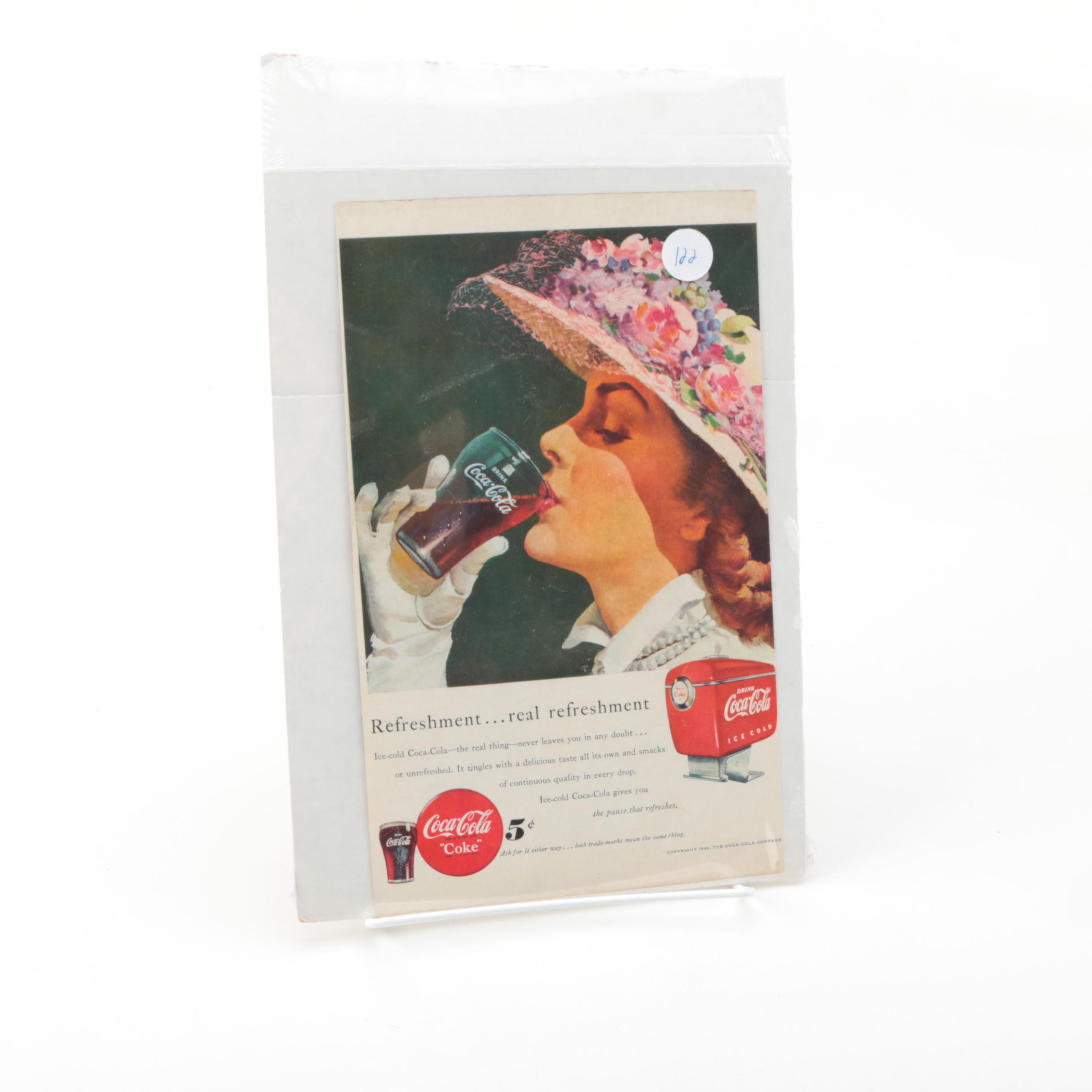 Coca-Cola Ads from '49, '50, '60, and '61