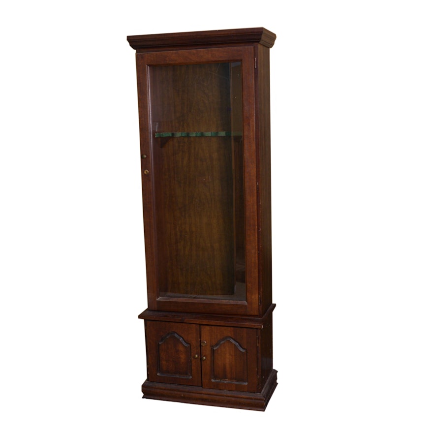 Locking Wooden Display Gun Cabinet