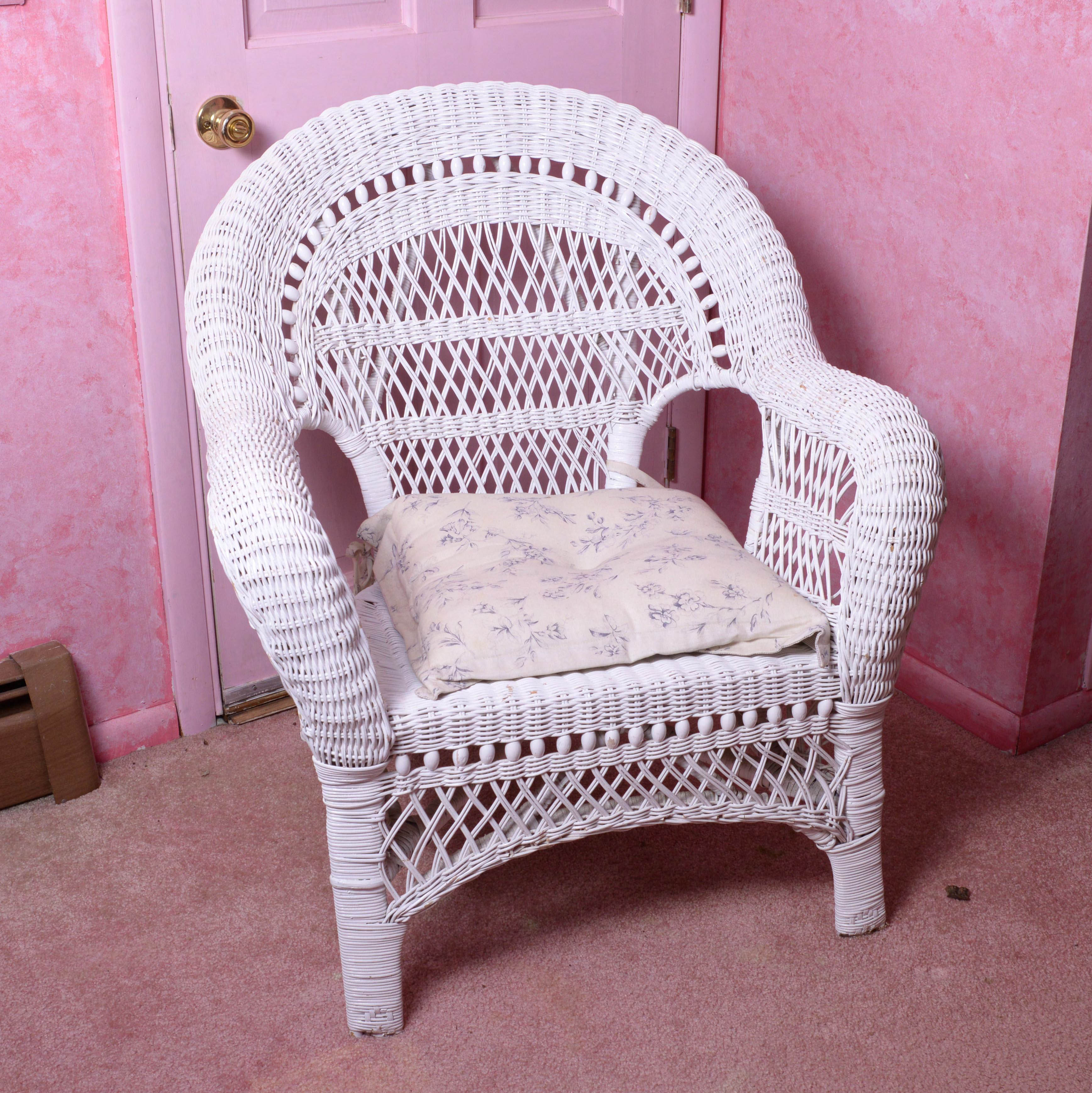 White Wicker Chair