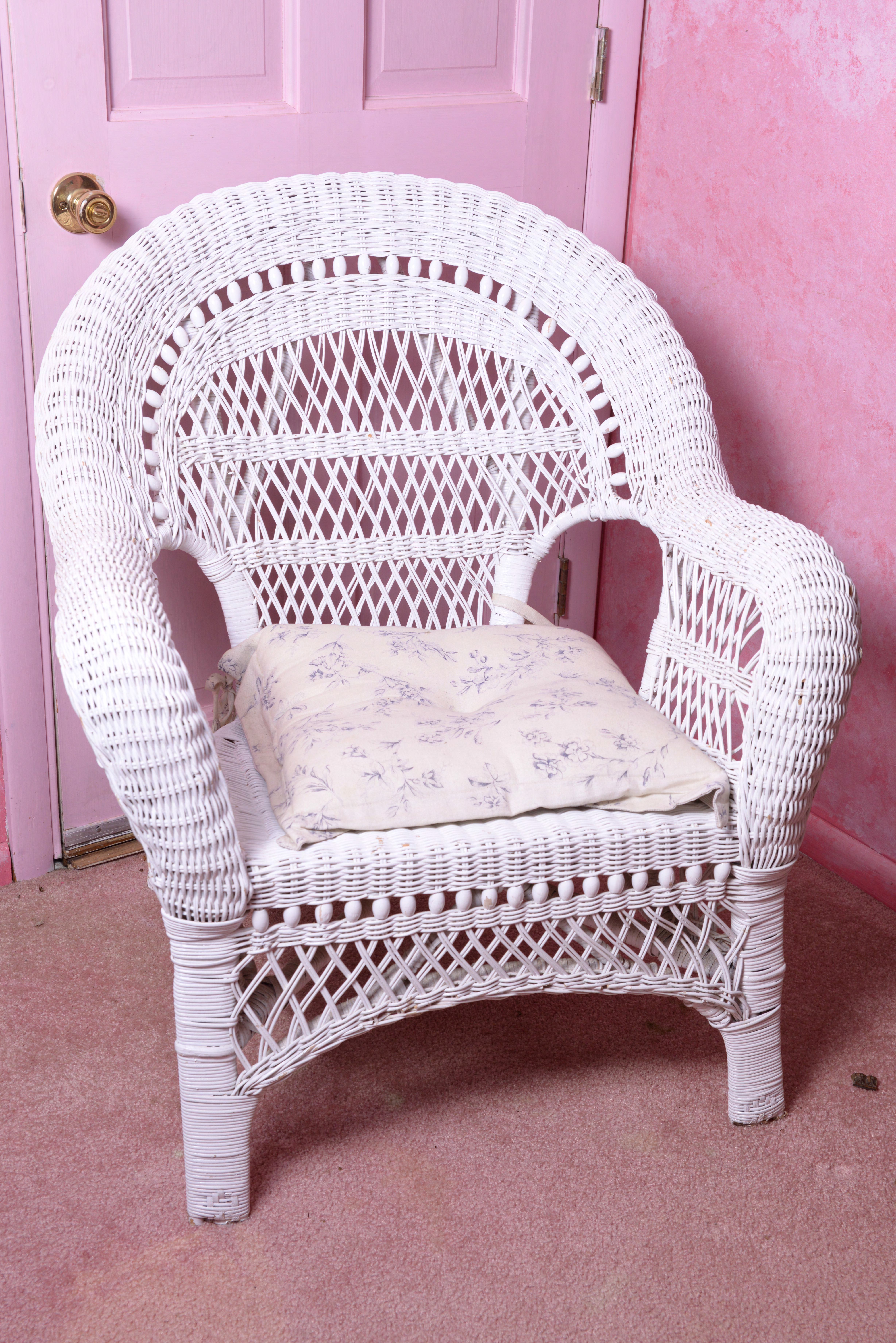 White Wicker Chair