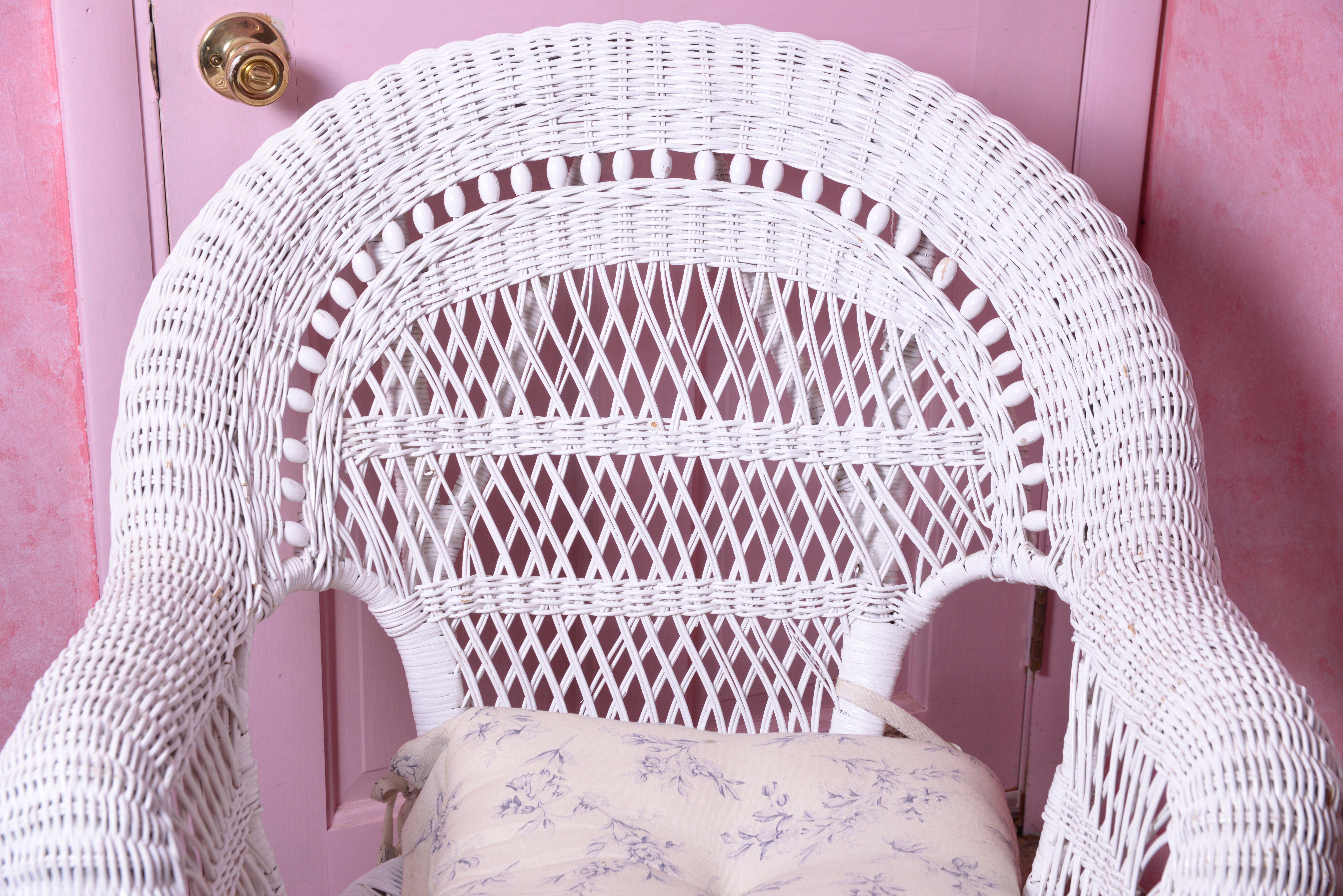 White Wicker Chair