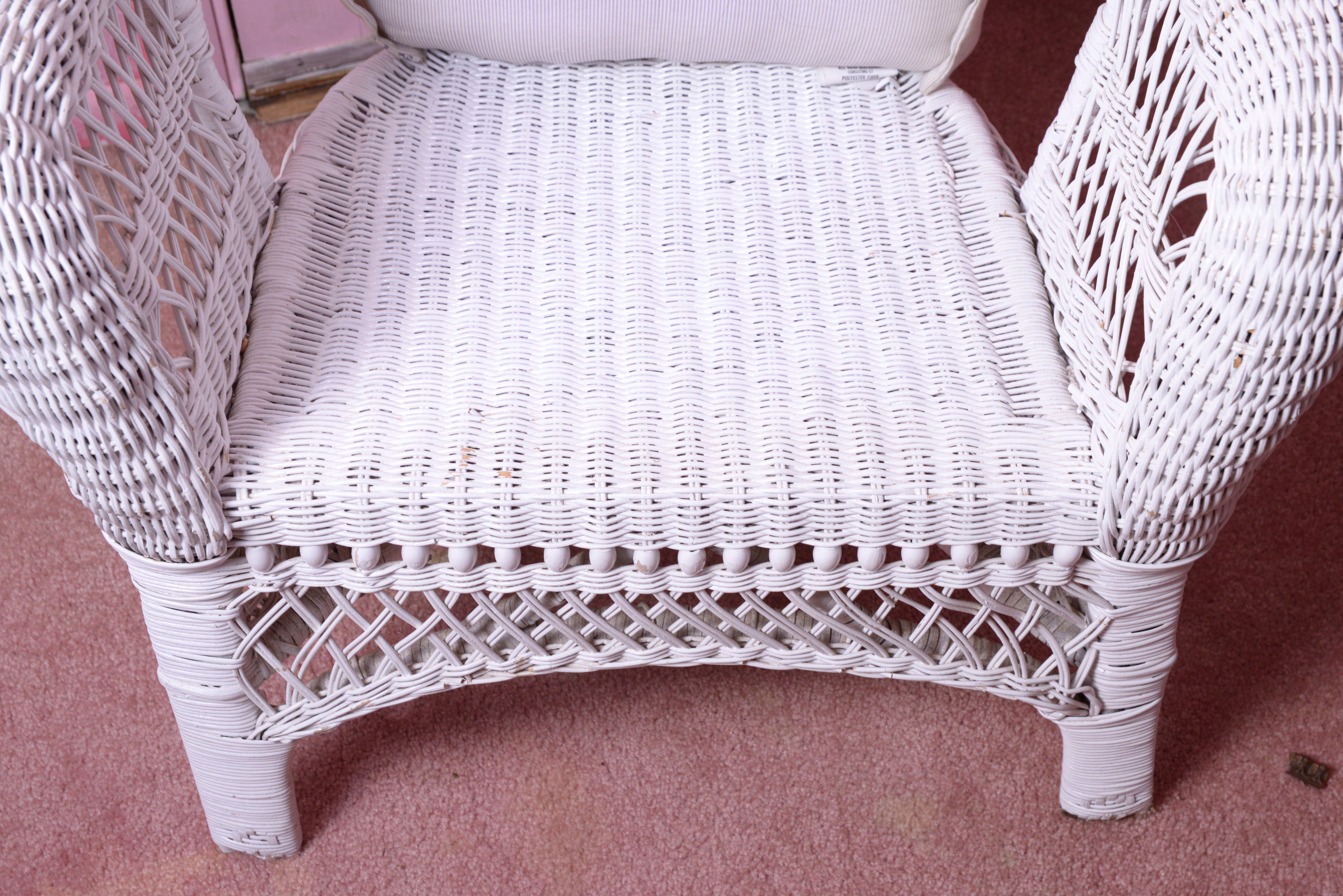 White Wicker Chair